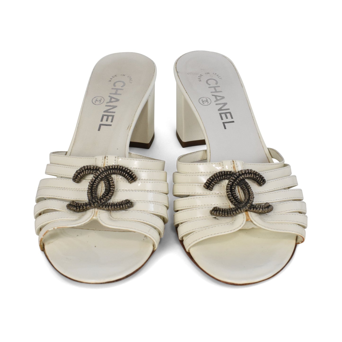 Chanel Strappy Mules - Women's 37.5 Shoes