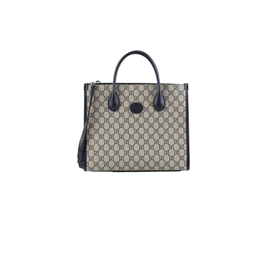 Gucci Tote Monogram Black Tote Bag
