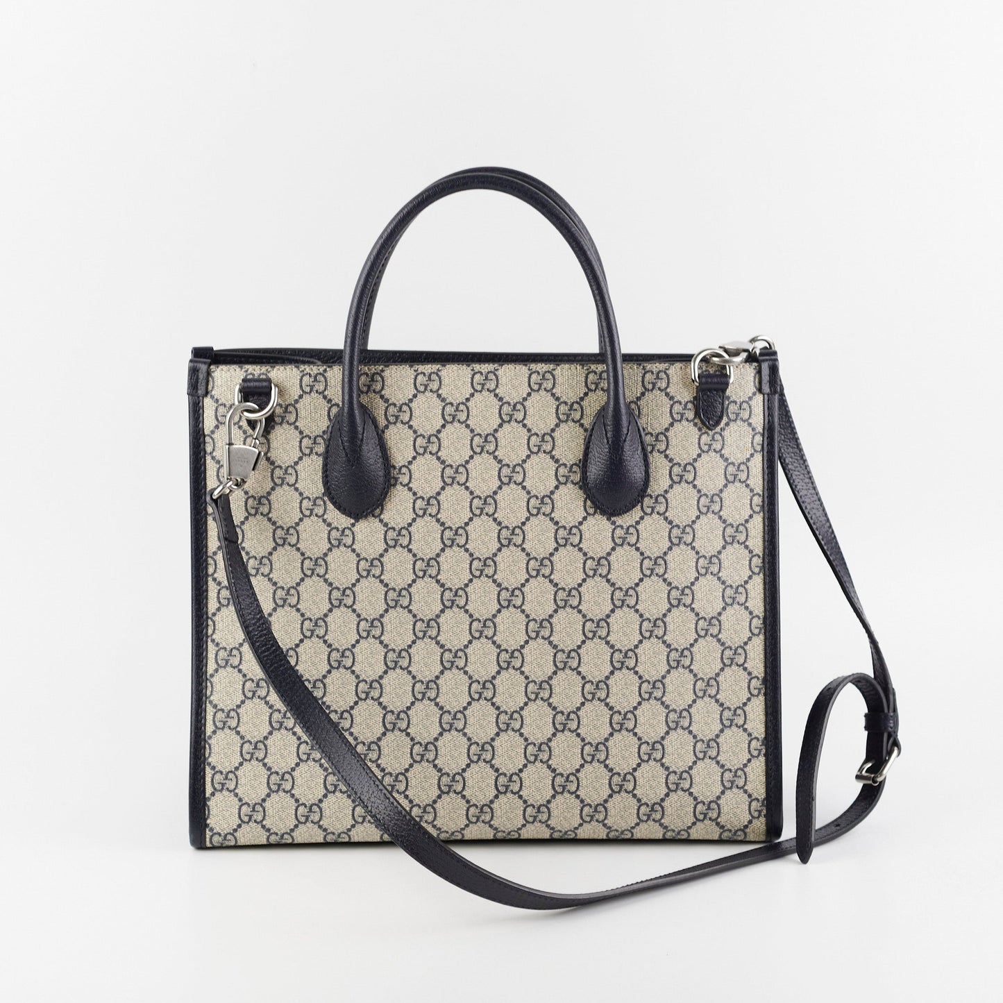 Gucci Tote Monogram Black Tote Bag