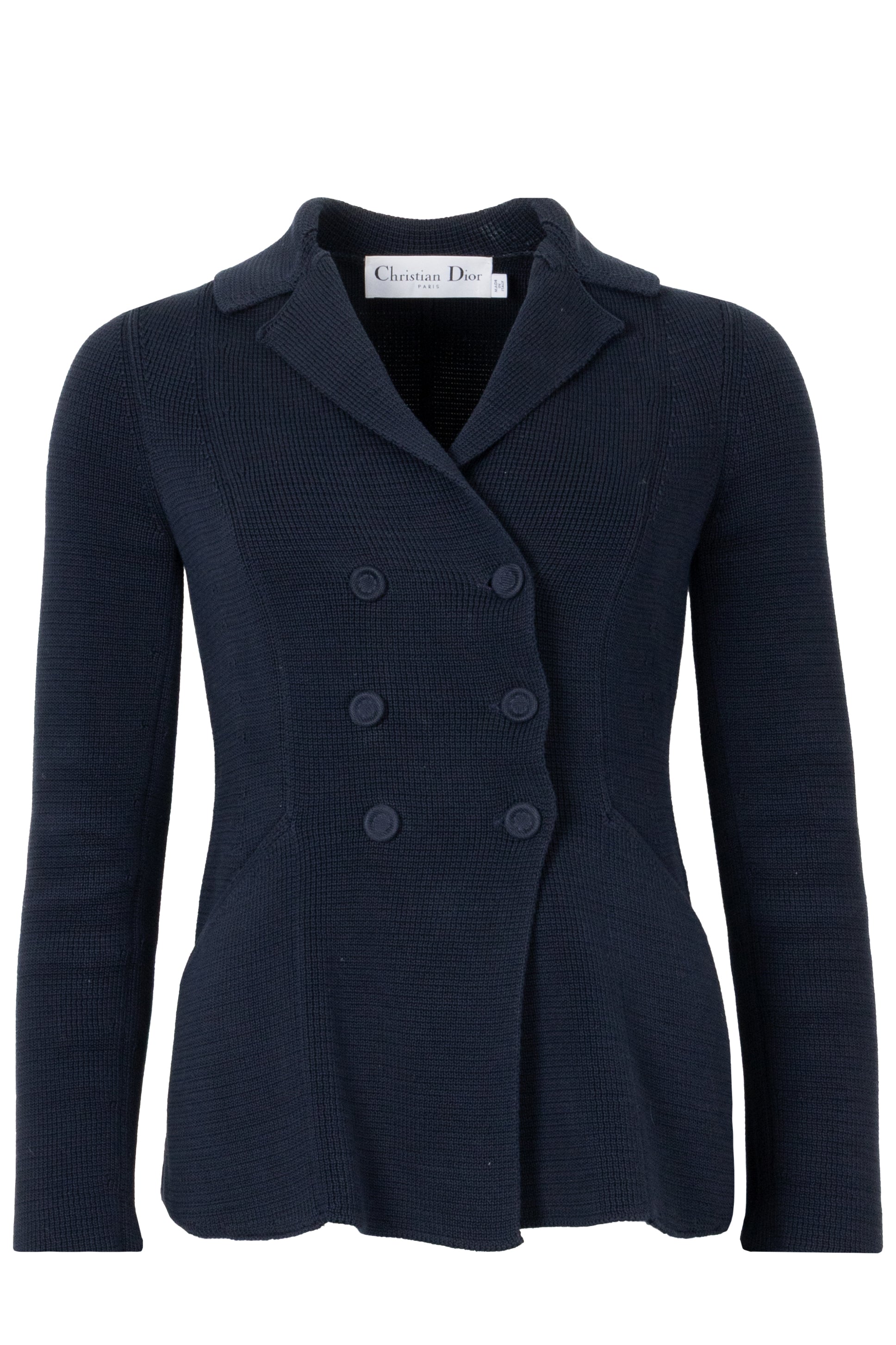 Dior Knit Bar Jacket Navy Handbag