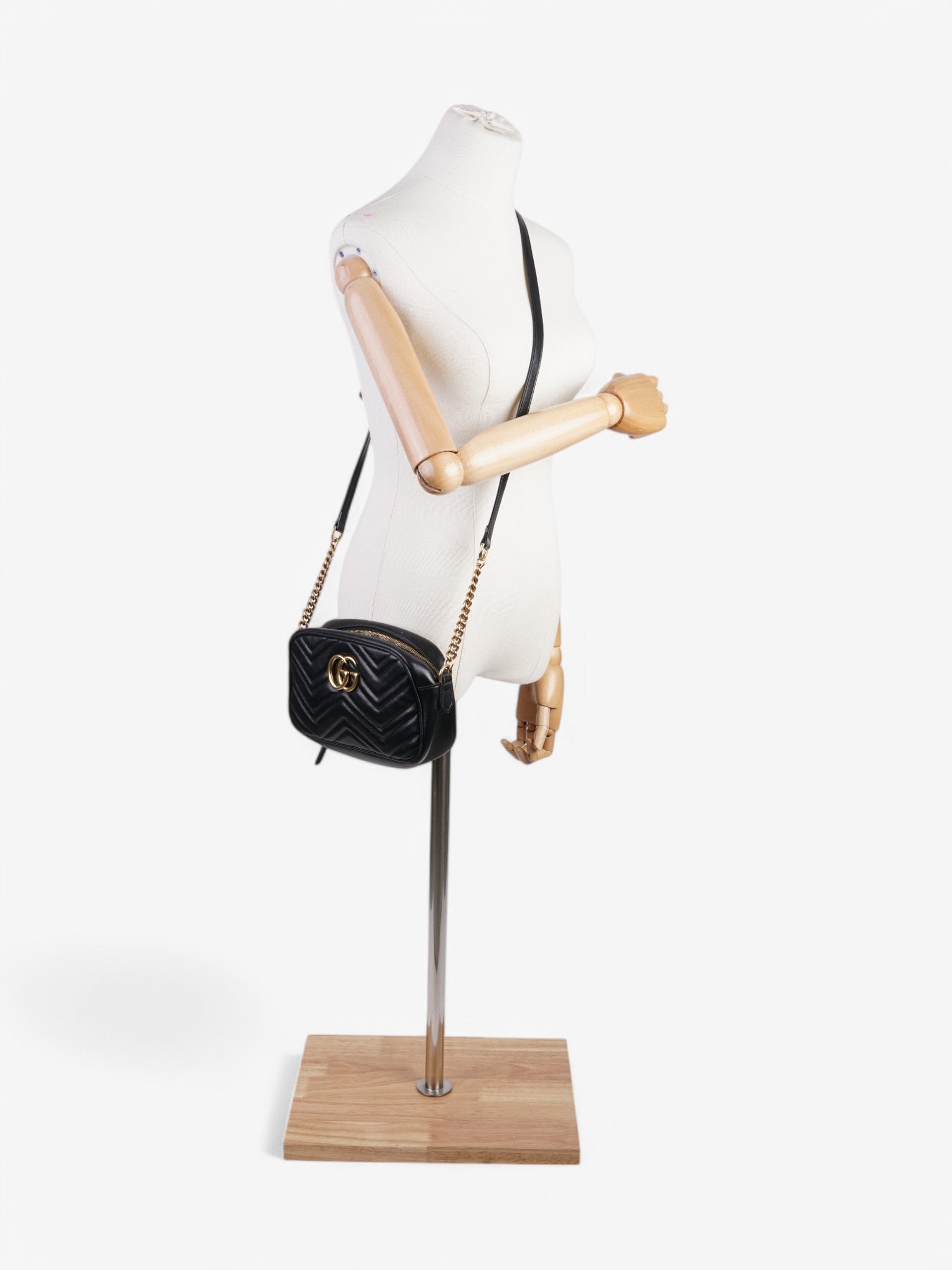 Gucci Marmont Zip Small Shoulder Bag Leather Matelasse Small 5
