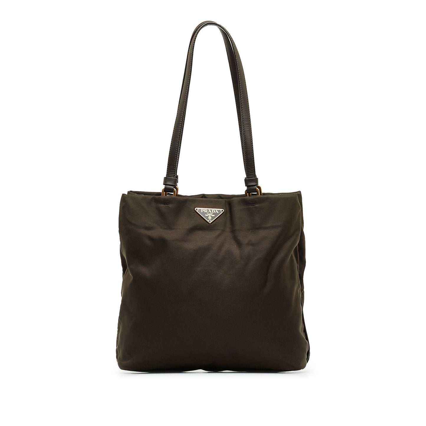 Prada Prada Tessuto Tote Bag Green Nylon Canvas