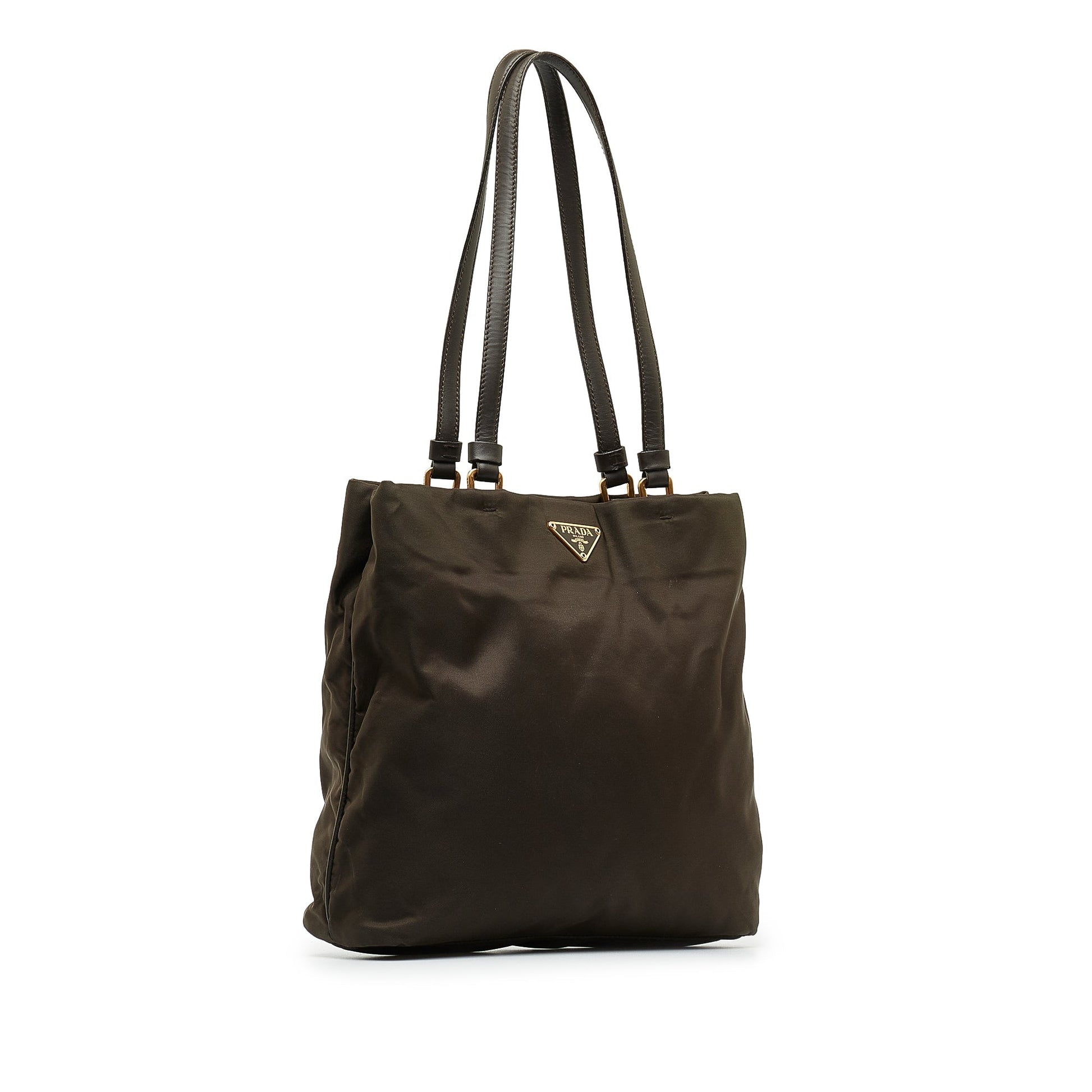 Prada Prada Tessuto Tote Bag Green Nylon Canvas