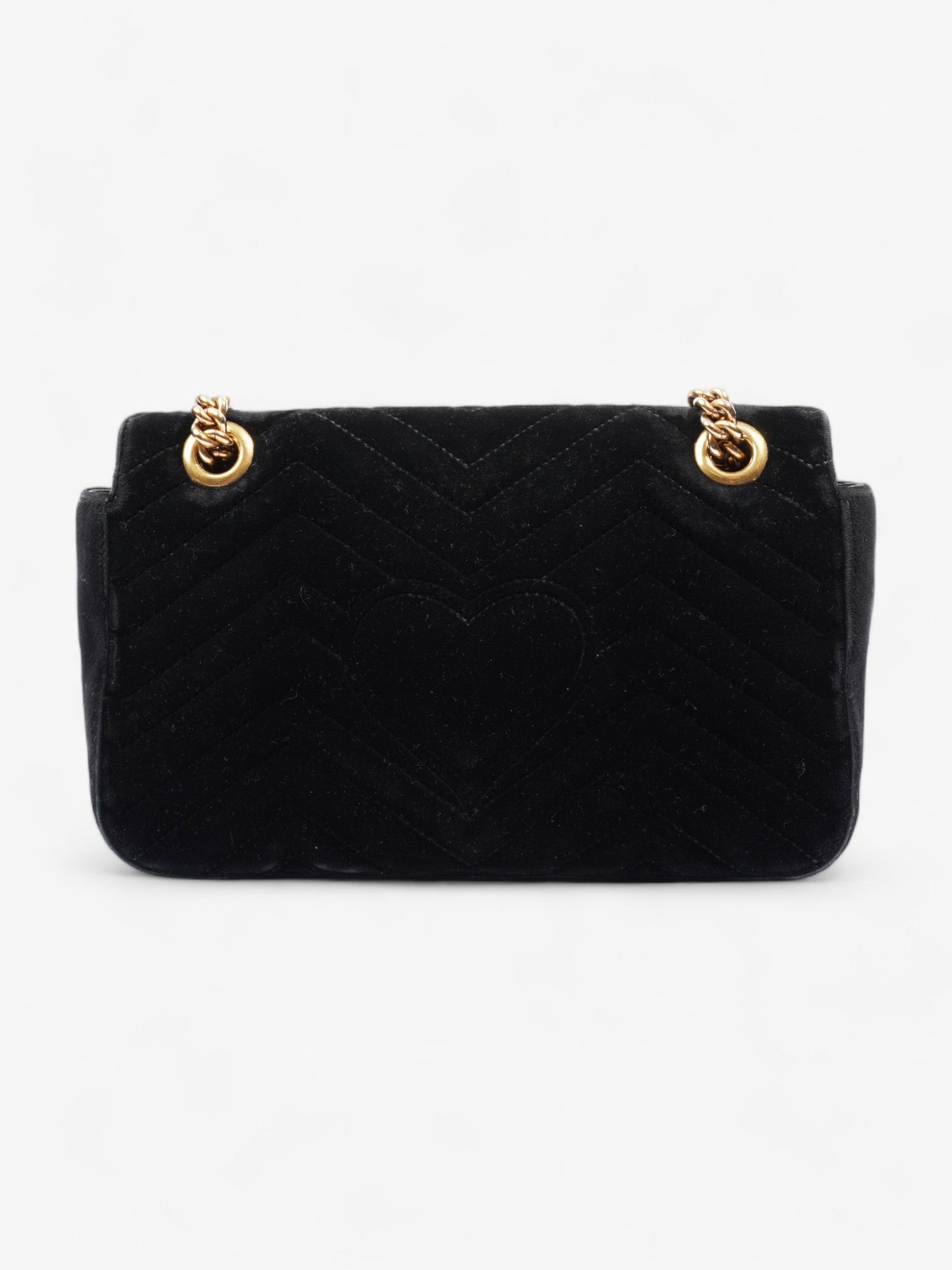 Gucci Marmont Velvet Shoulder Bag Black Small