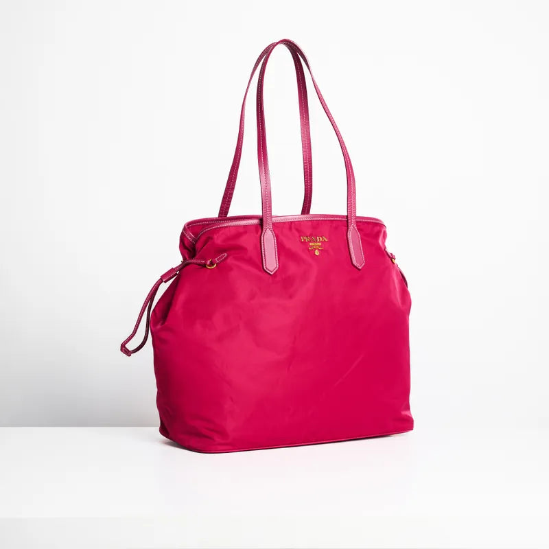 Prada Tote Bag Nylon Pink