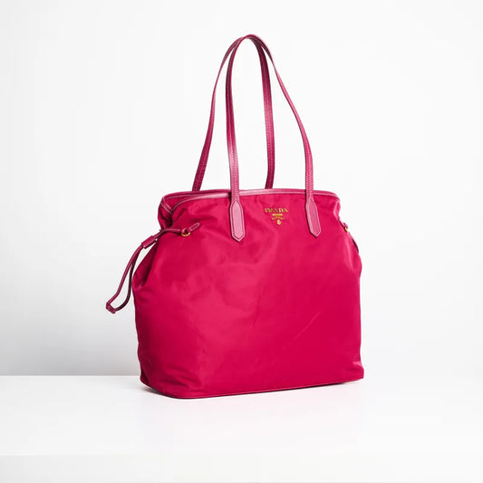 Prada Tote Bag Nylon Pink