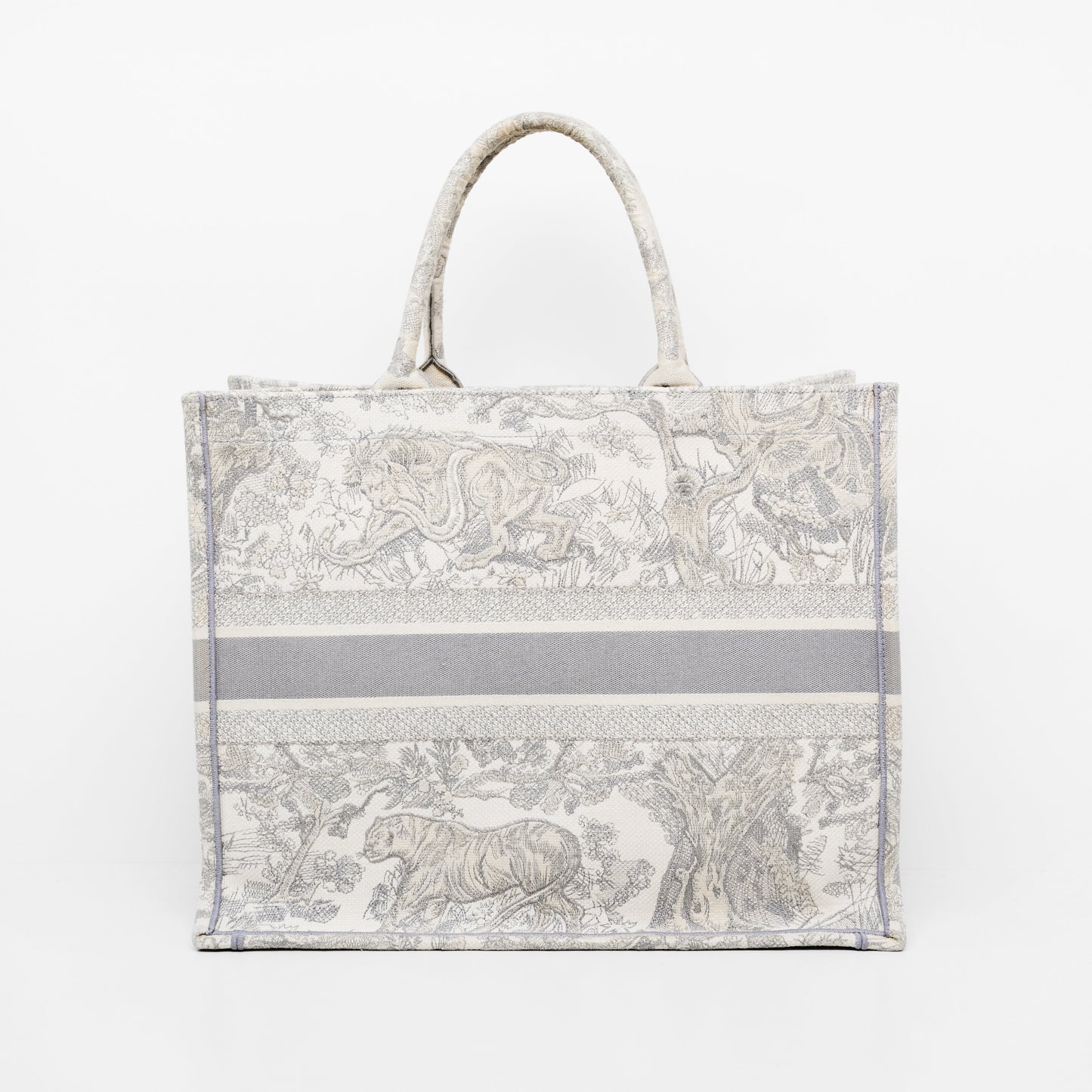 Dior Book Tote In Gray Large Tote Bag