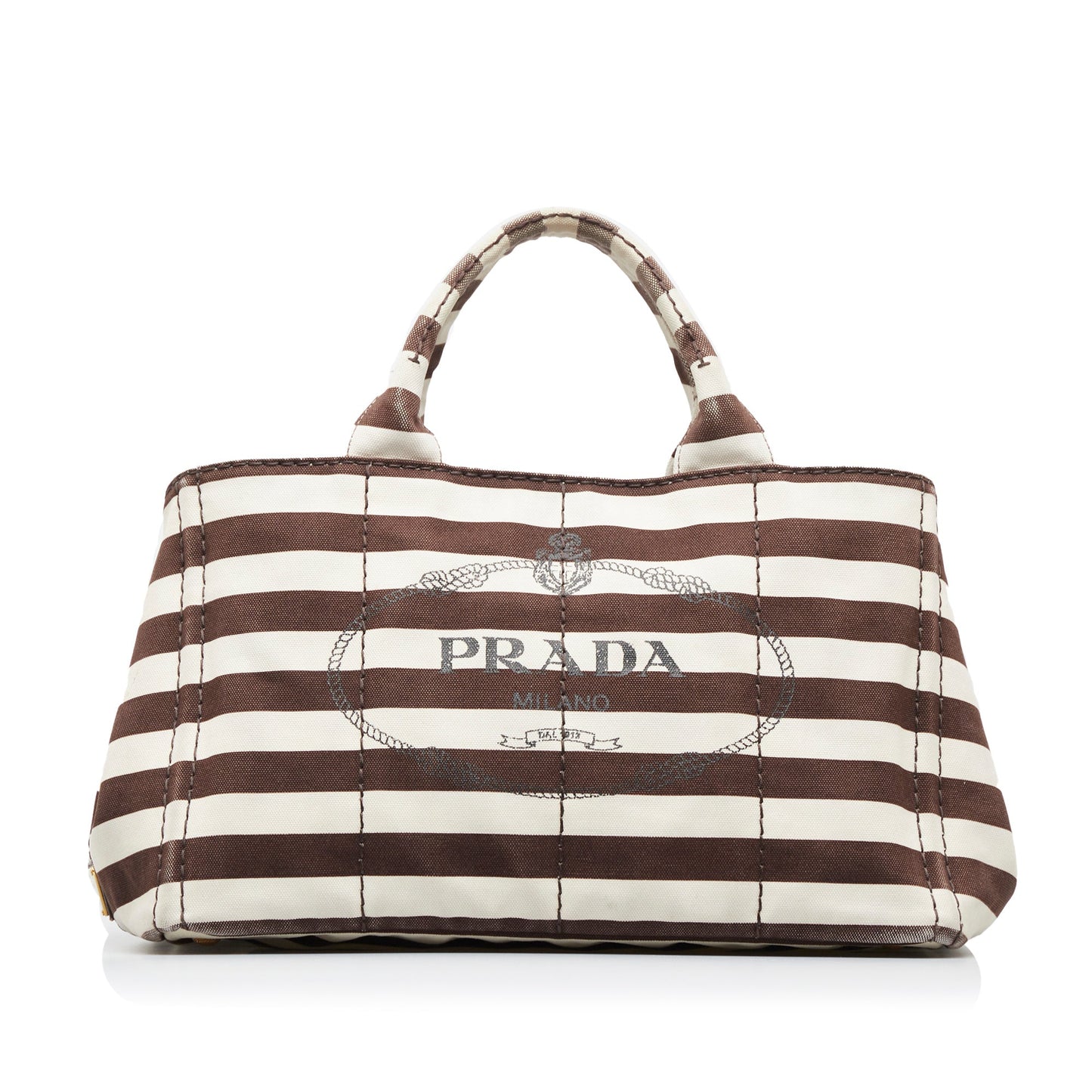 Prada Canapa Righe Satchel Satchel Bag