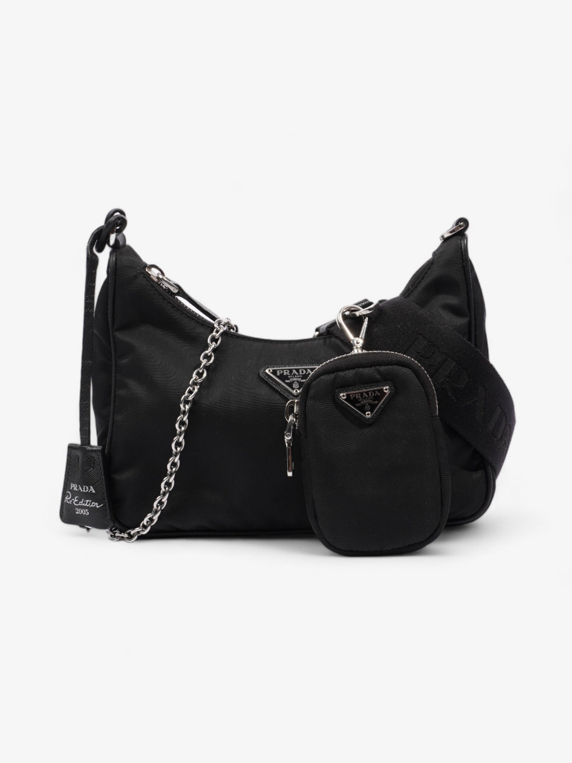 Prada Re Edition Re Crossbody Bag Nylon Black Re Nylon 5