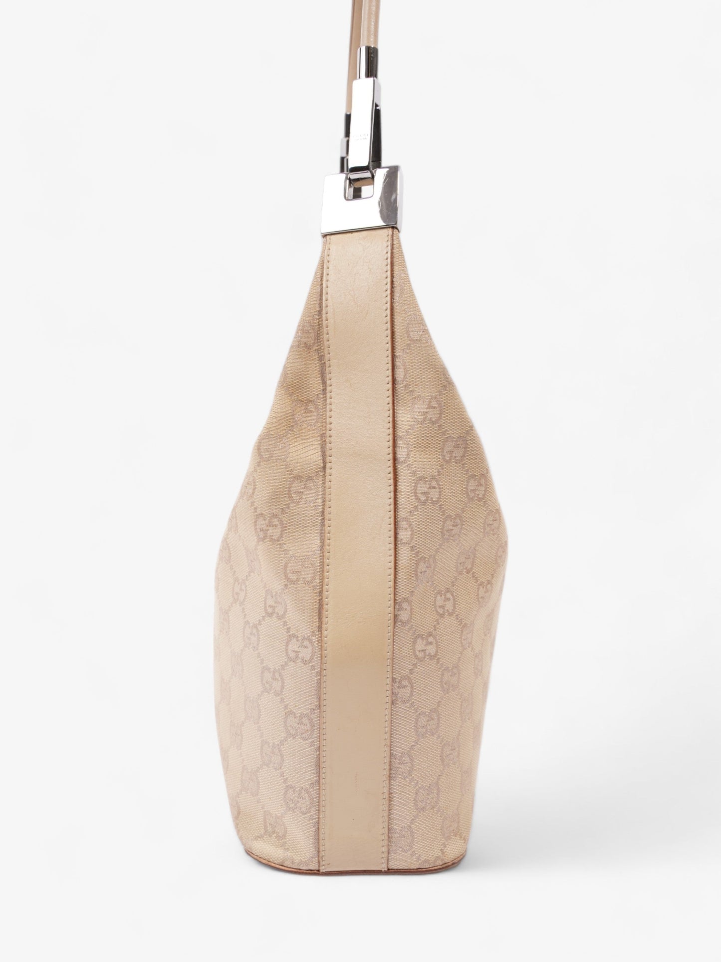 Gucci Hobo Supreme Canvas Beige Shoulder Bag