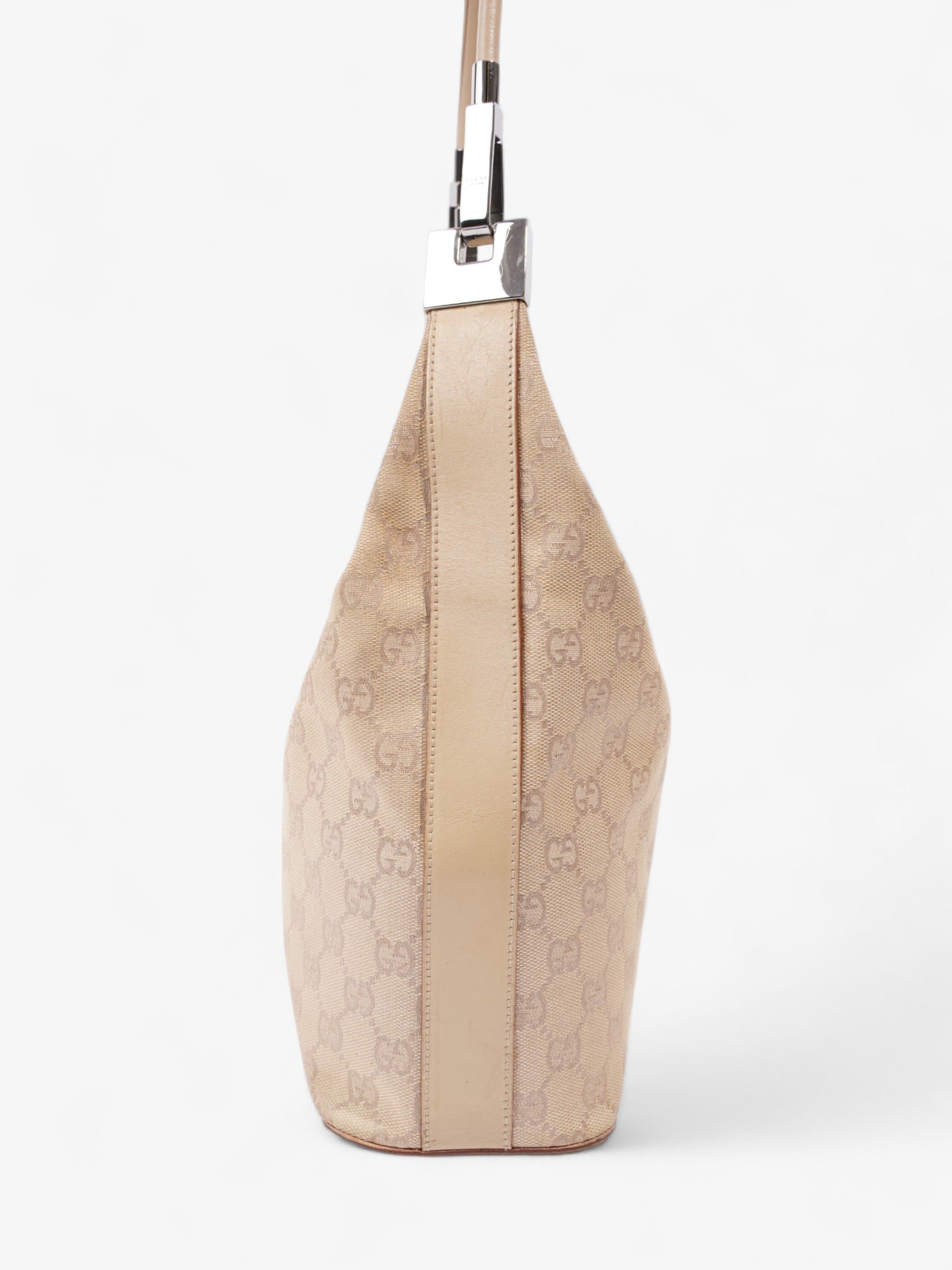 Gucci Hobo Supreme Canvas Beige Shoulder Bag