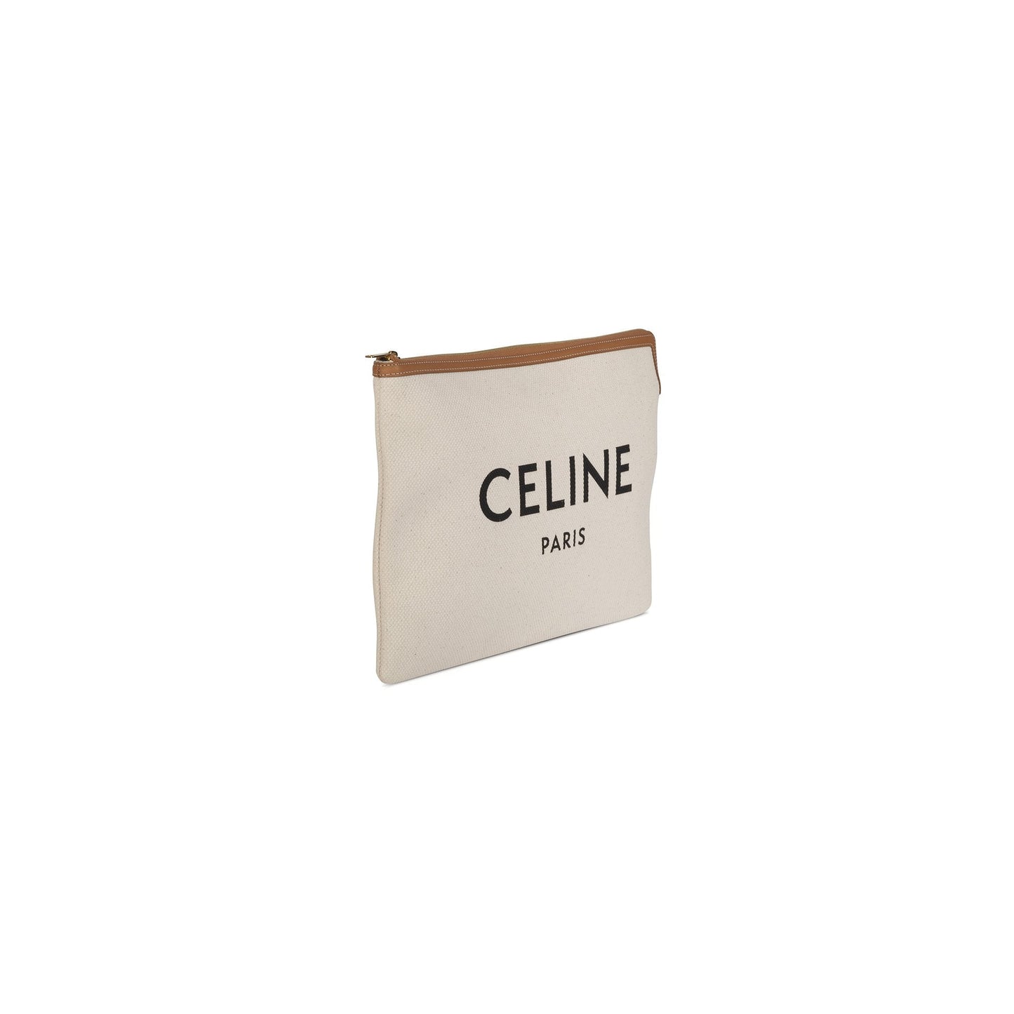 Celine Printed Pouch Clutch Handbag Canvas Large Clutch Bag