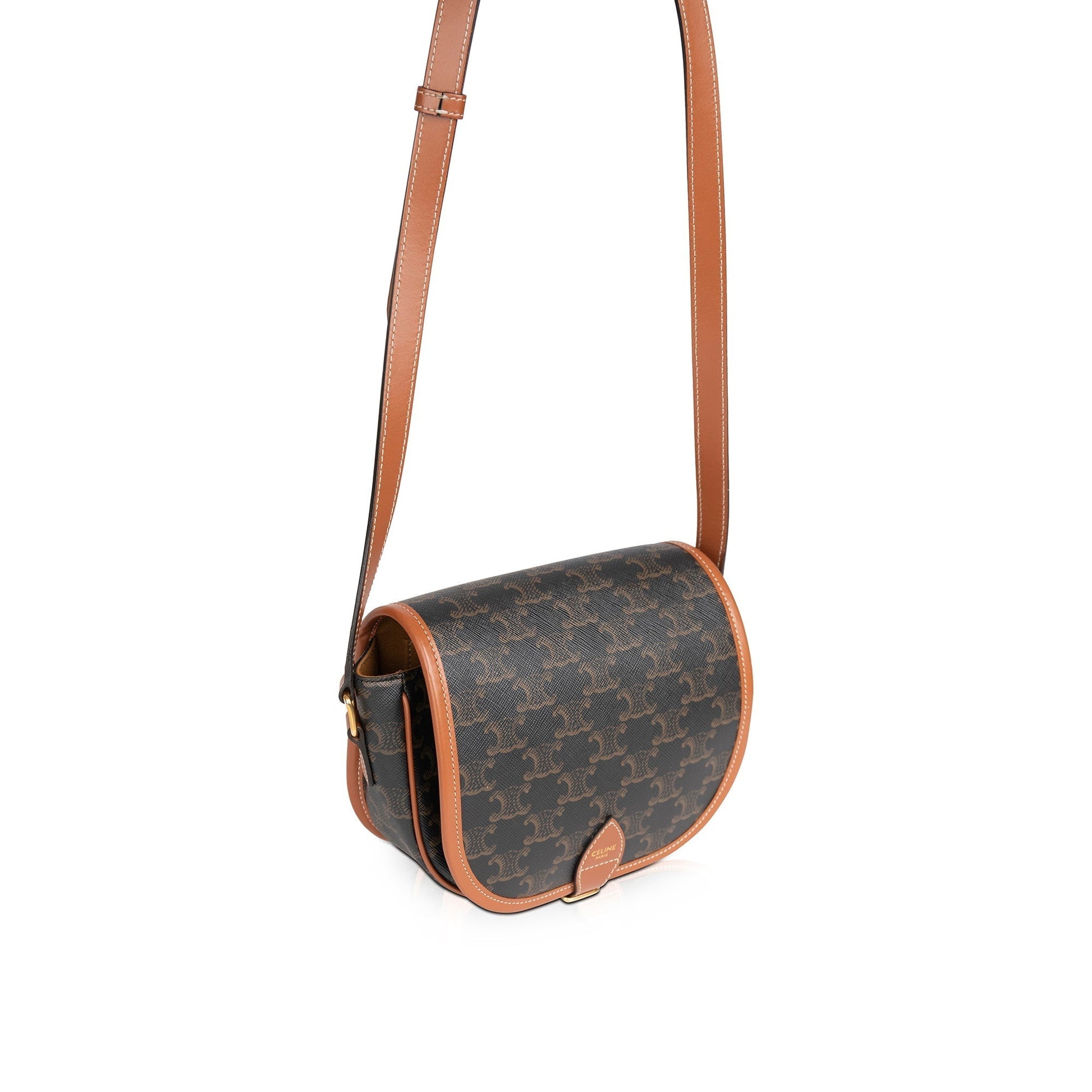 Celine Triomphe Folco Crossbody Bag Canvas