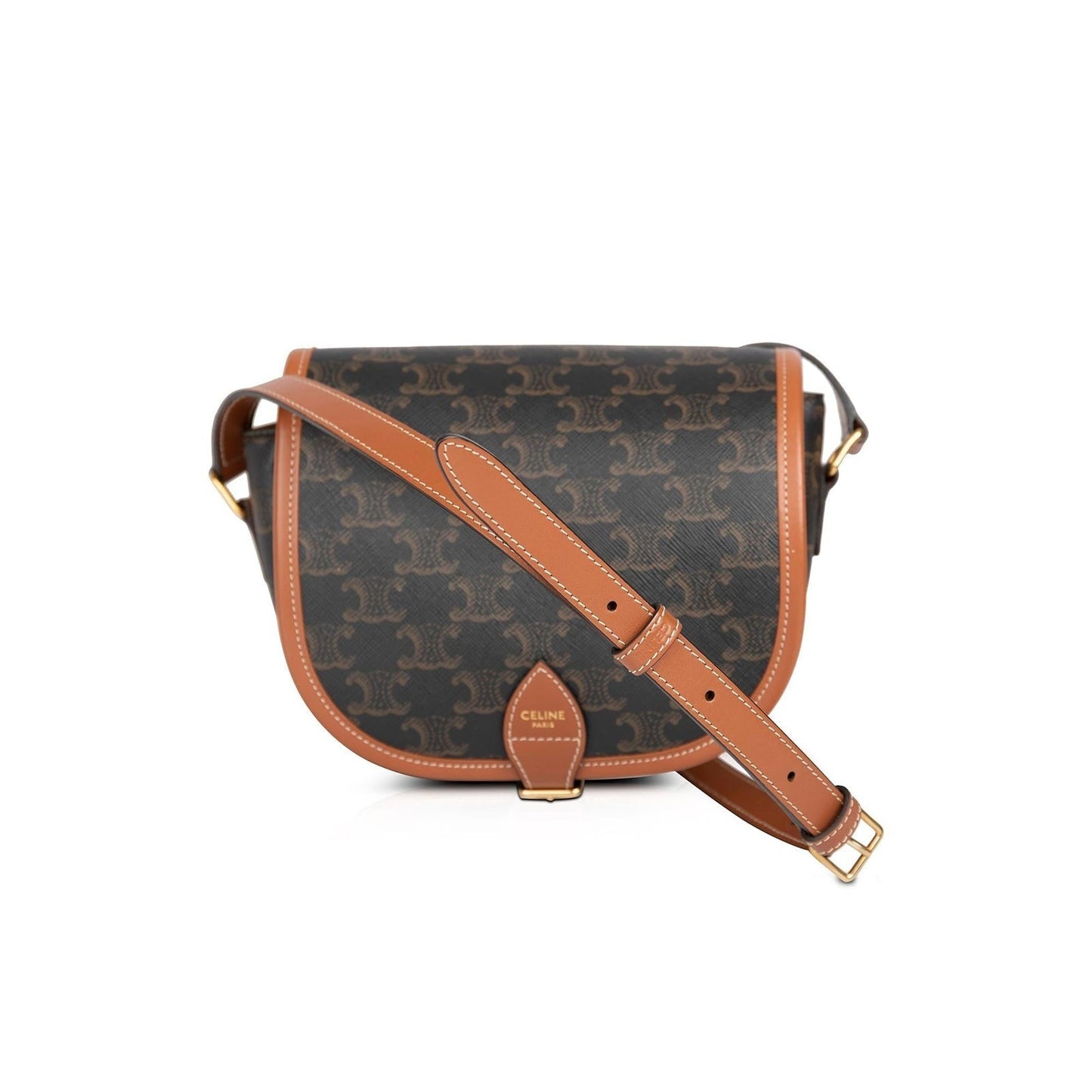Celine Triomphe Folco Crossbody Bag Canvas