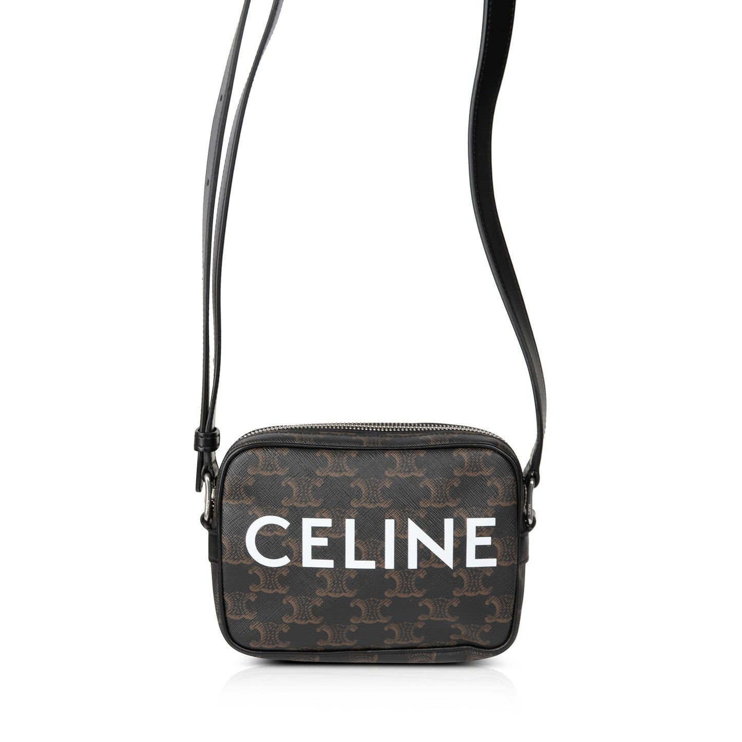 Celine Triomphe Messenger Bag With Print Canvas Mini Travel Bag