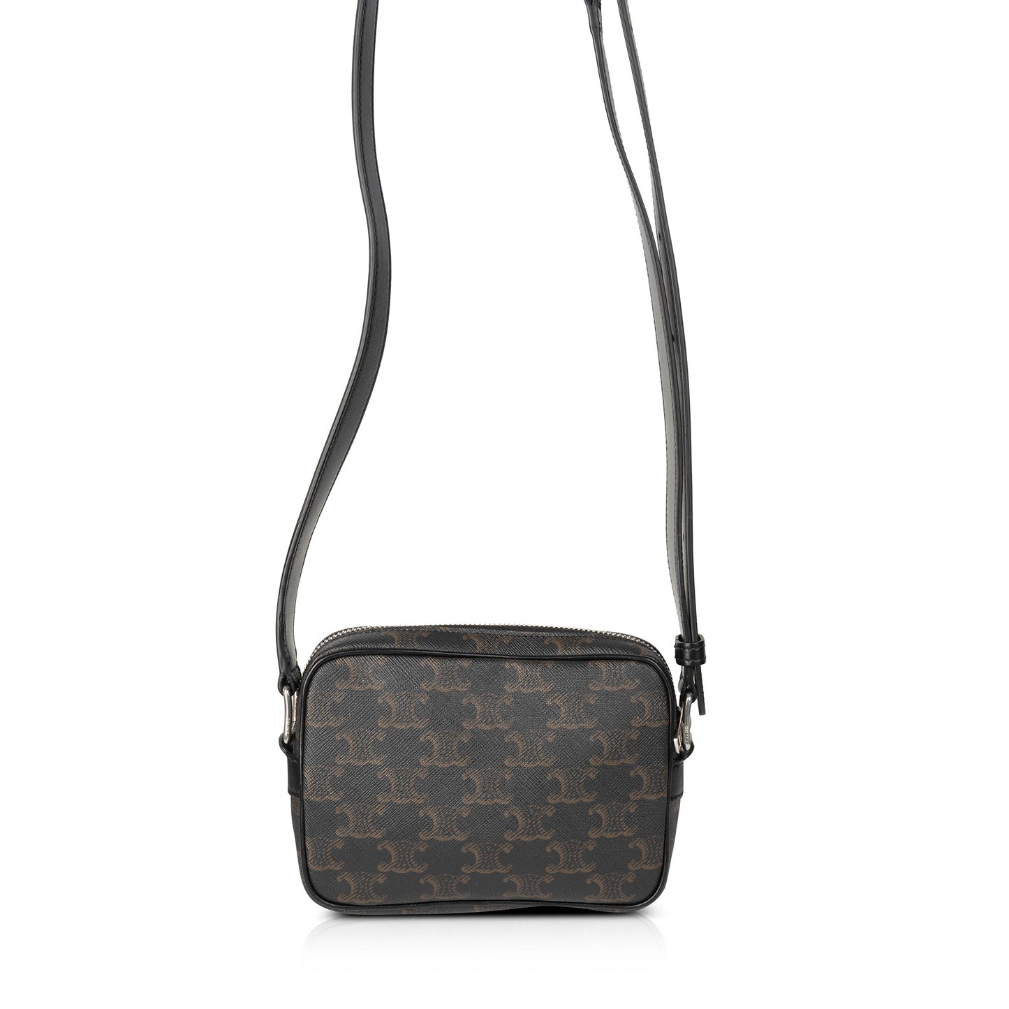 Celine Triomphe Messenger Bag With Print Canvas Mini Travel Bag