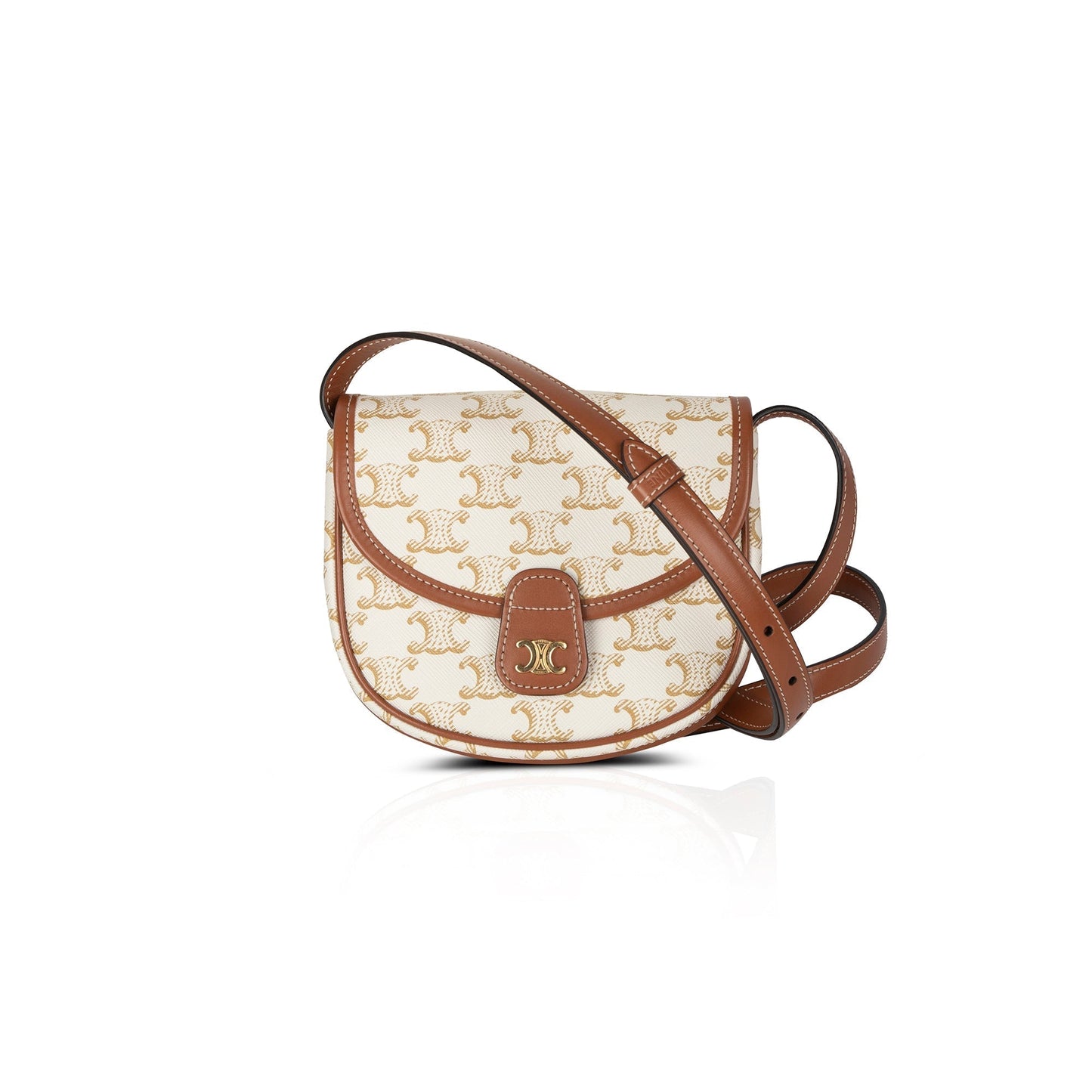 Celine Triomphe Besace Crossbody Bag Canvas Mini