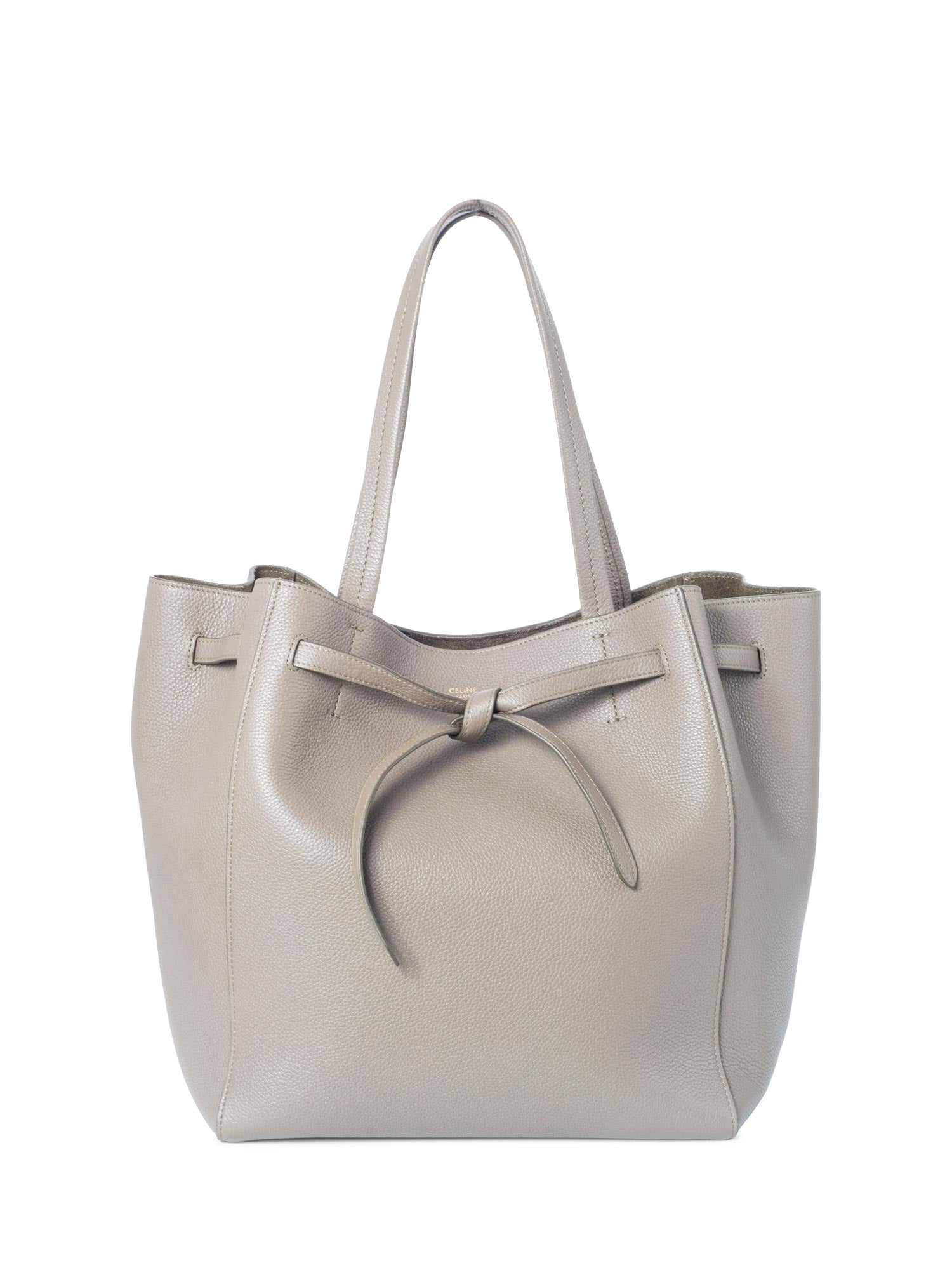 Luxury Calfskin Cabas Phantom Bag Taupe Small Travel Bag