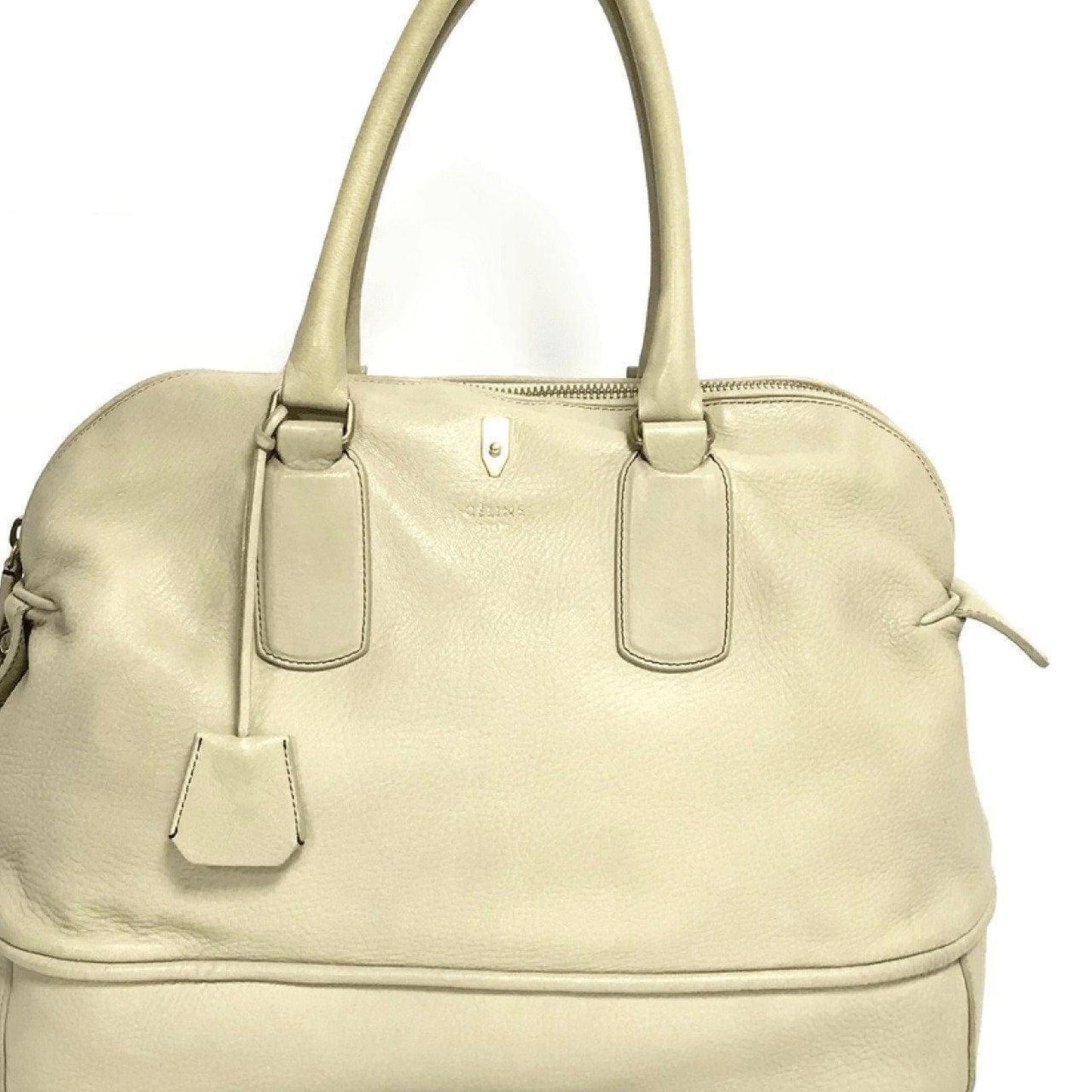 Celine Grey Padlock Deer Skin Bag Travel Bag
