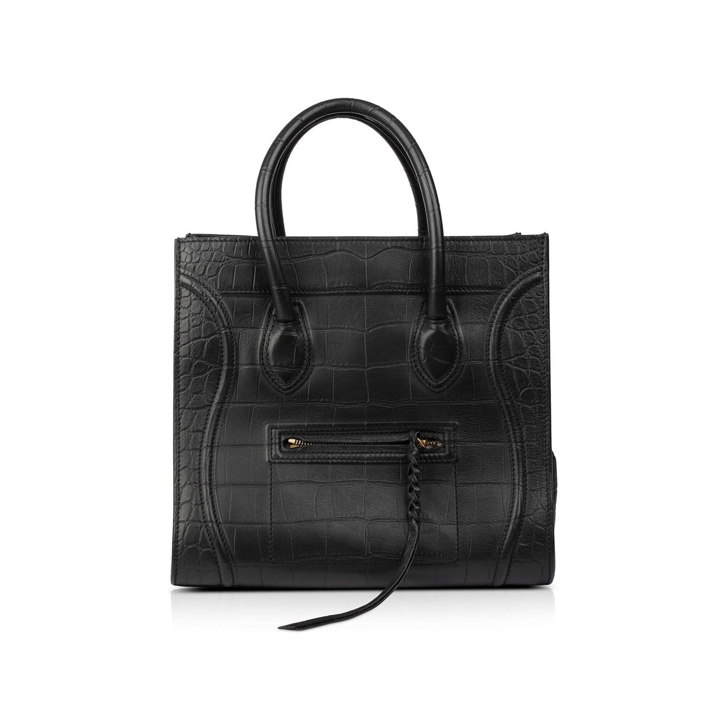 Celine Embossed Luggage Phantom Tote Handbag Medium Tote Bag