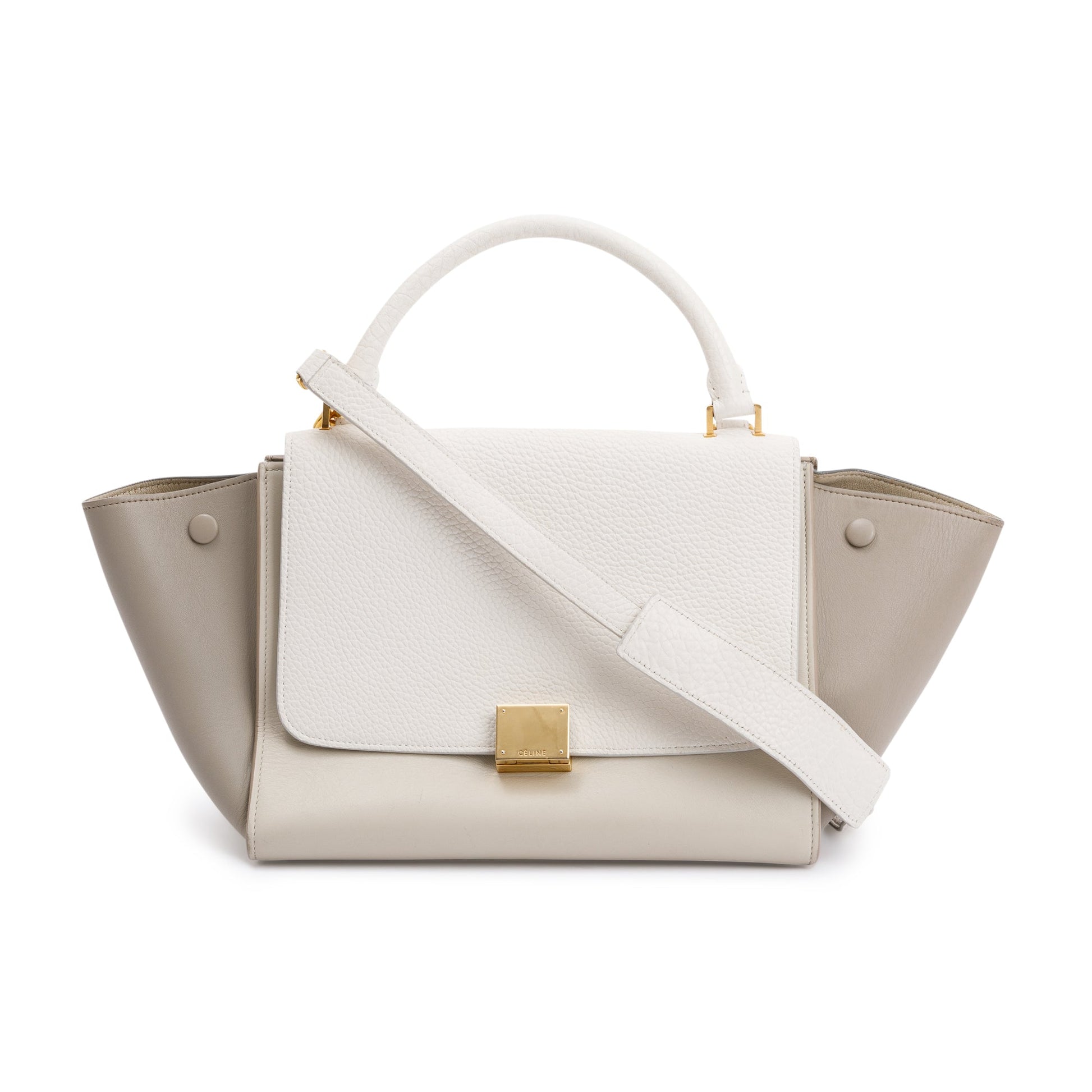 Celine Tricolor Trapeze Bag Leather Small Travel Bag