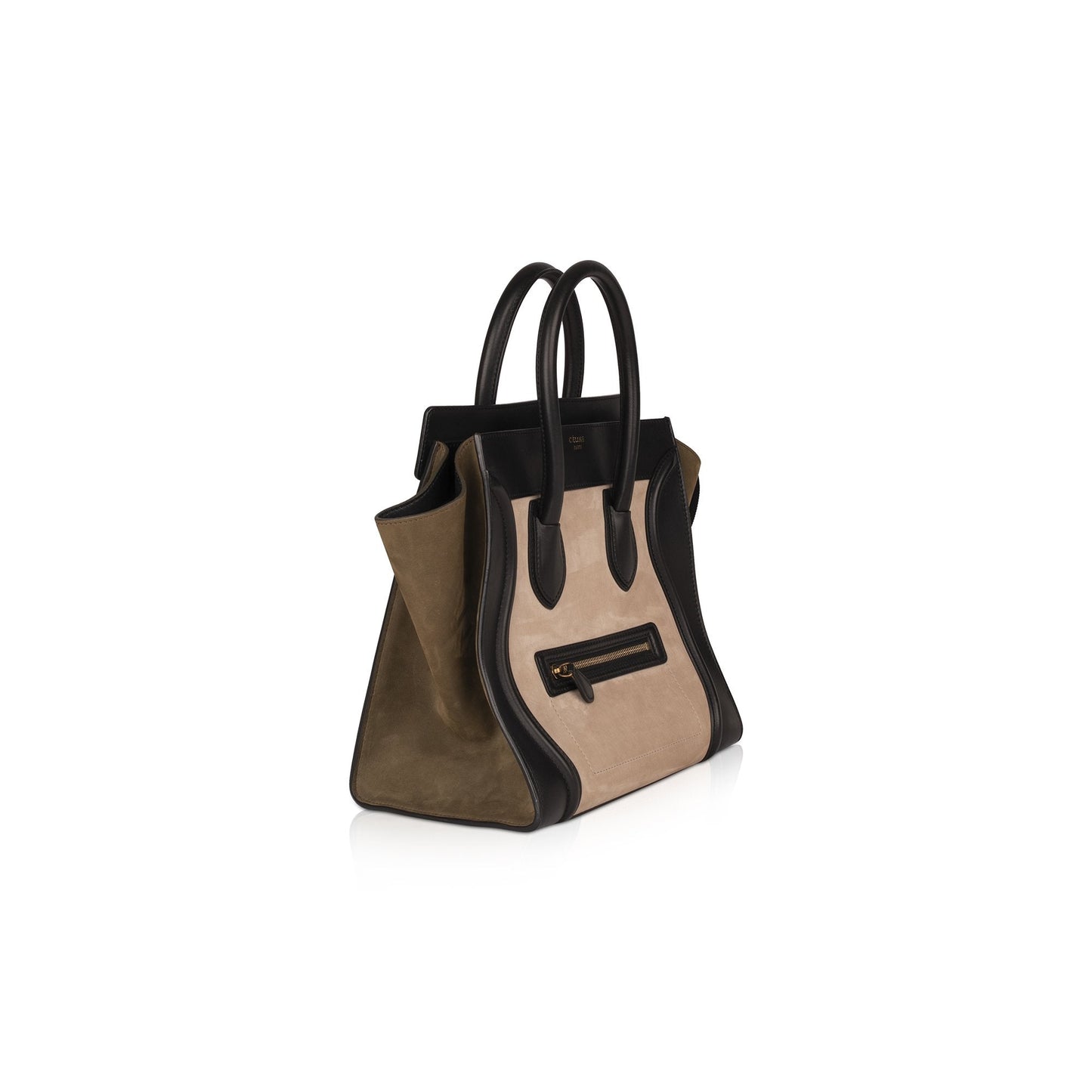 Celine Tricolor Luggage Tote Handbag Mini Tote Bag