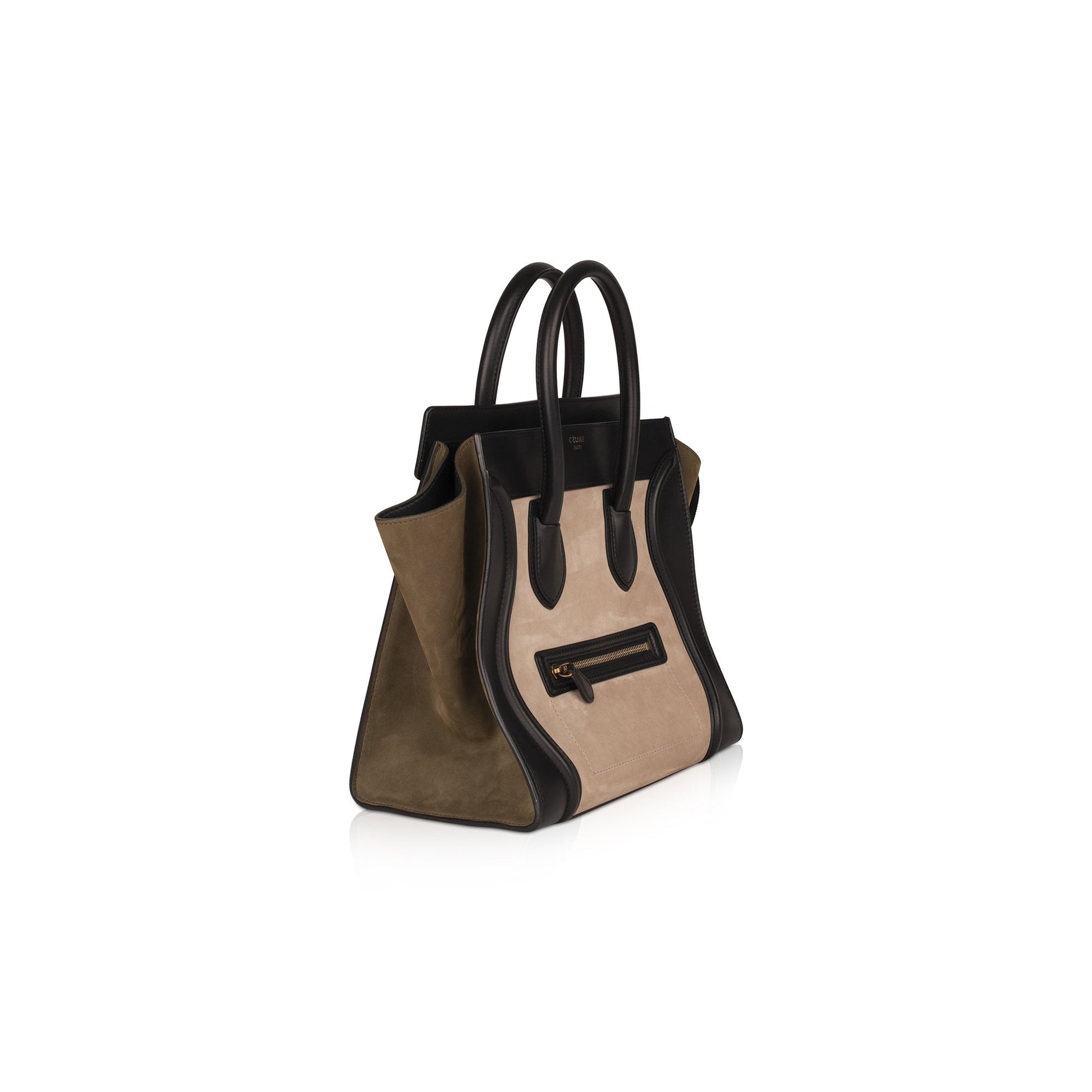 Celine Tricolor Luggage Tote Handbag Mini Tote Bag