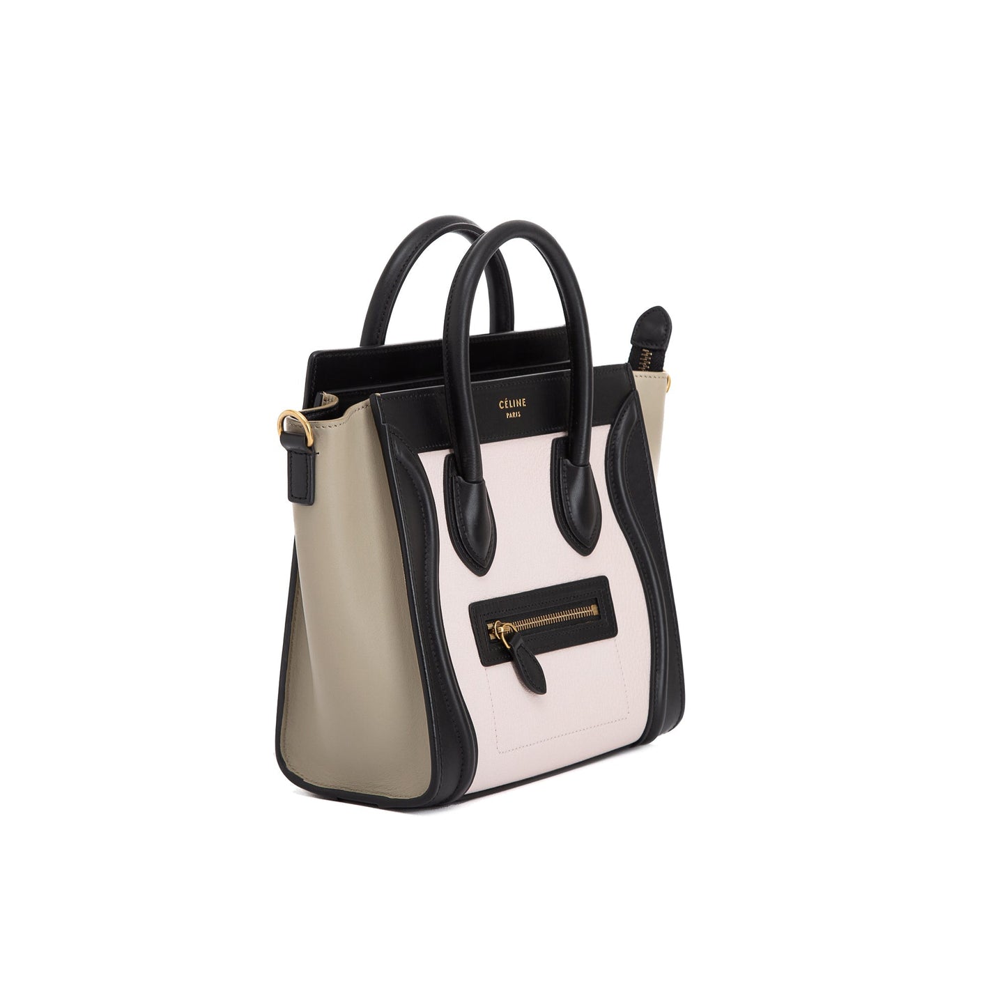 Celine Tricolour Nano Luggage Tote Handbag Tote Bag
