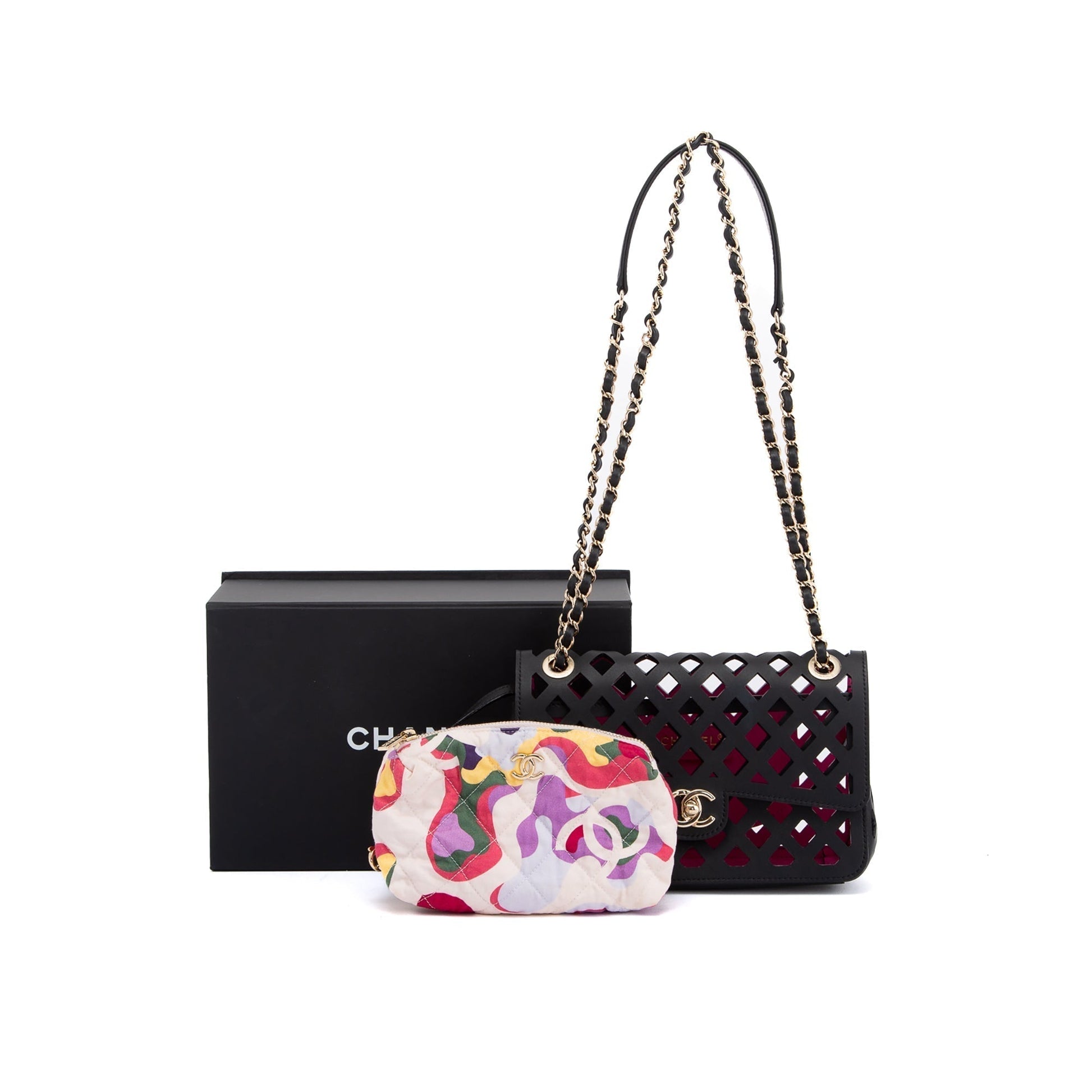 Chanel See Through Flap Travel Bag