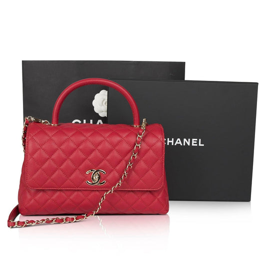 Chanel Coco Handle Travel Bag W Box