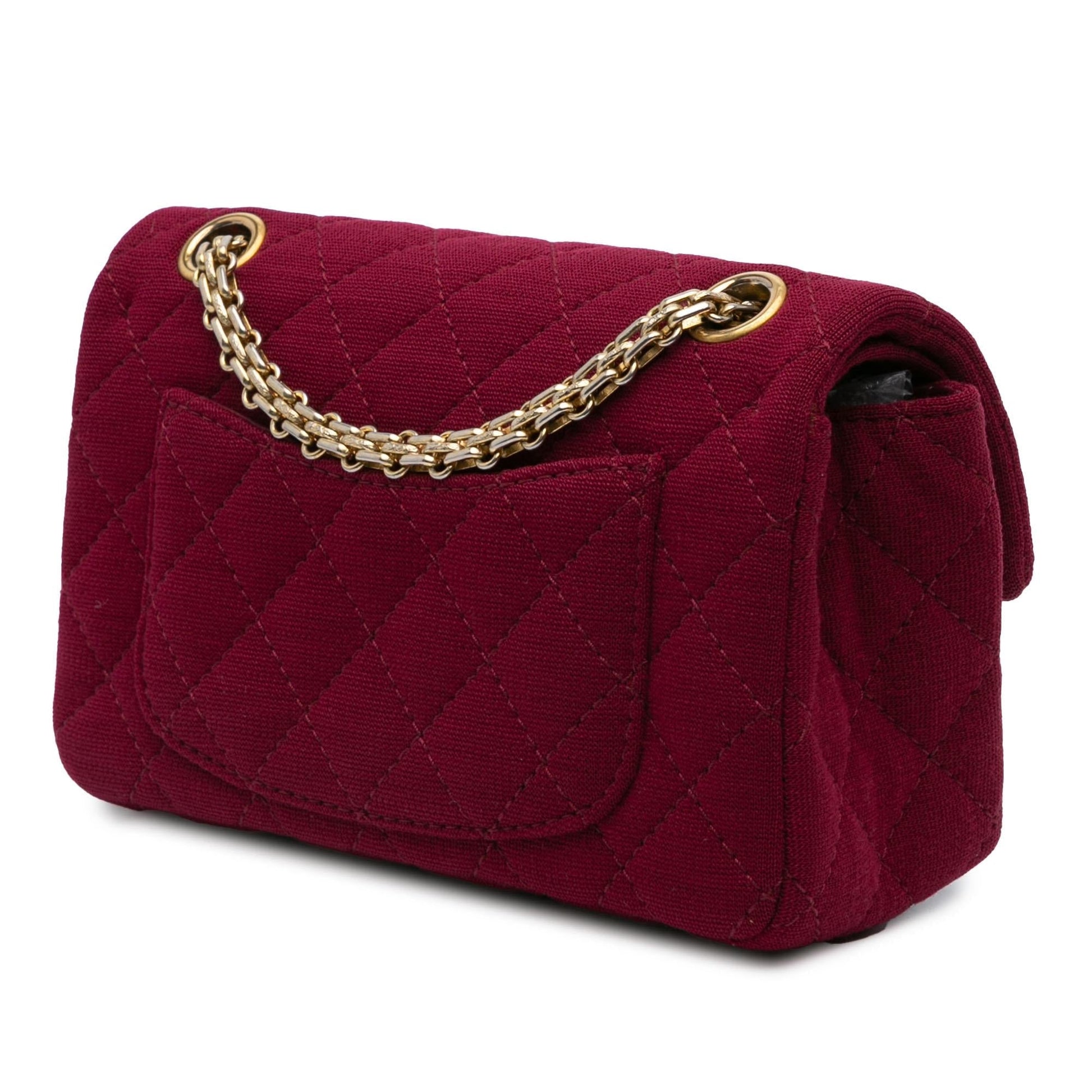 Chanel 2.55 Reissue Quilted Jersey Double Flap Mini Bag Flap 1