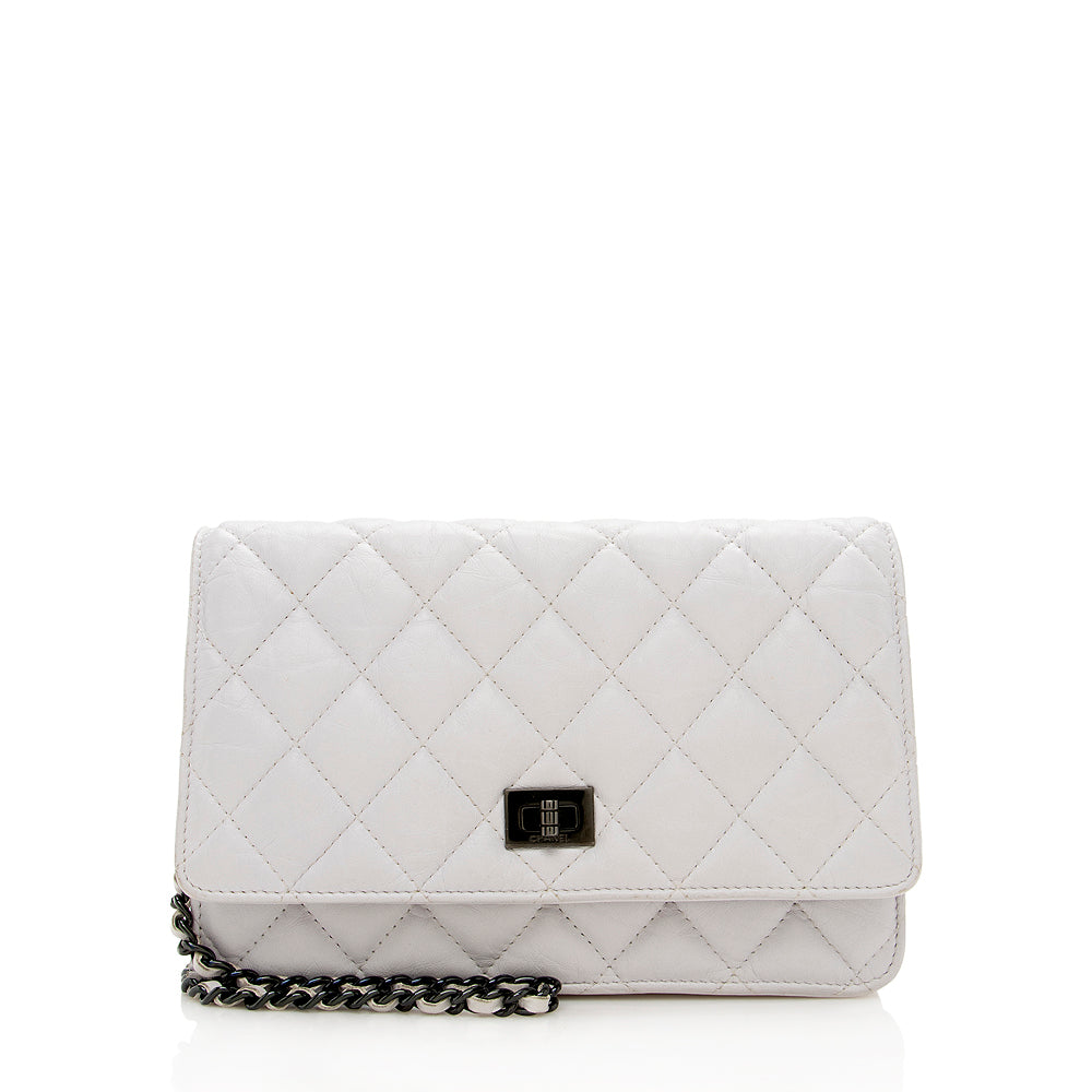 Chanel Aged Calfskin 2.55 Reissue On SHF GM Wallet Case