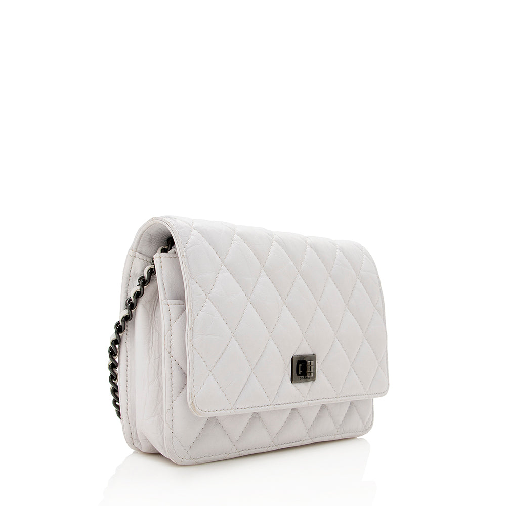 Chanel Aged Calfskin 2.55 Reissue On SHF GM Wallet Case