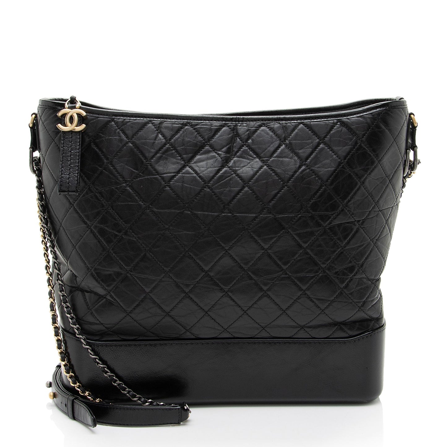 Chanel Aged Calfskin Gabrielle Maxi Hobo Shoulder Bag