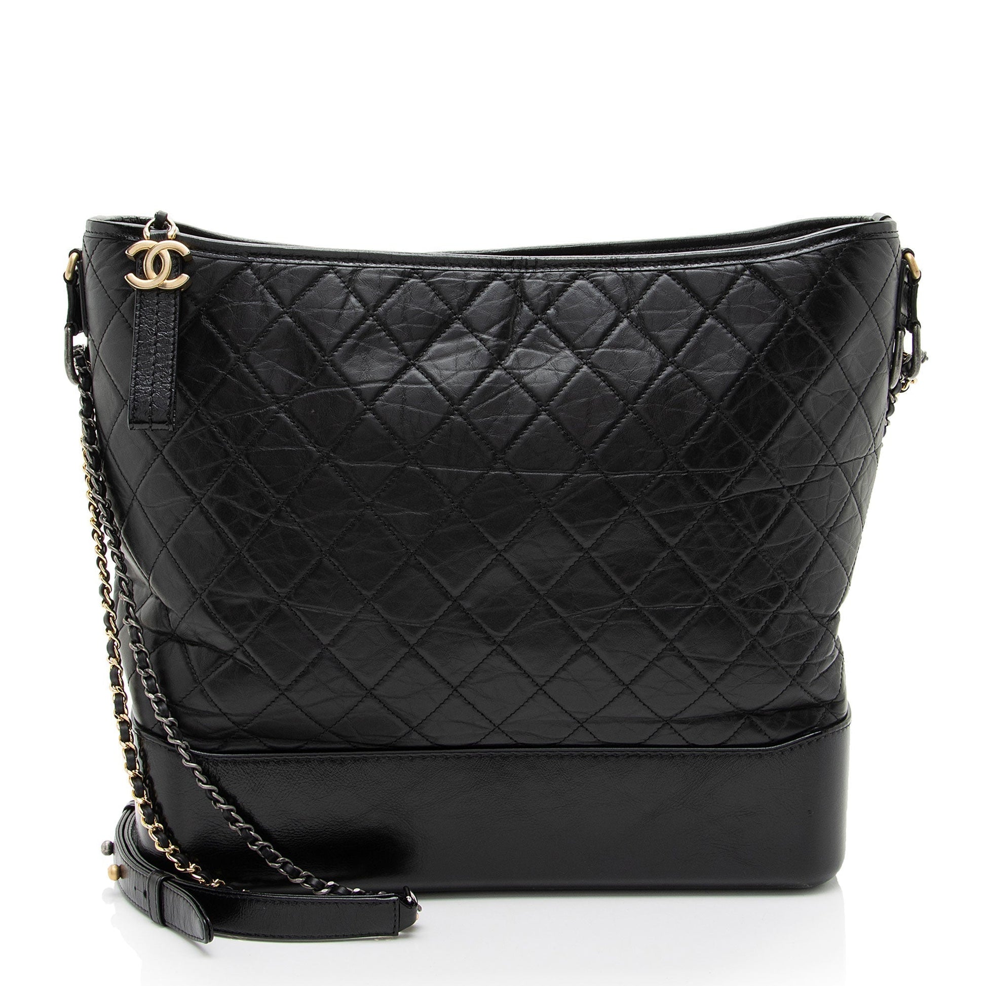 Chanel Aged Calfskin Gabrielle Maxi Hobo Shoulder Bag