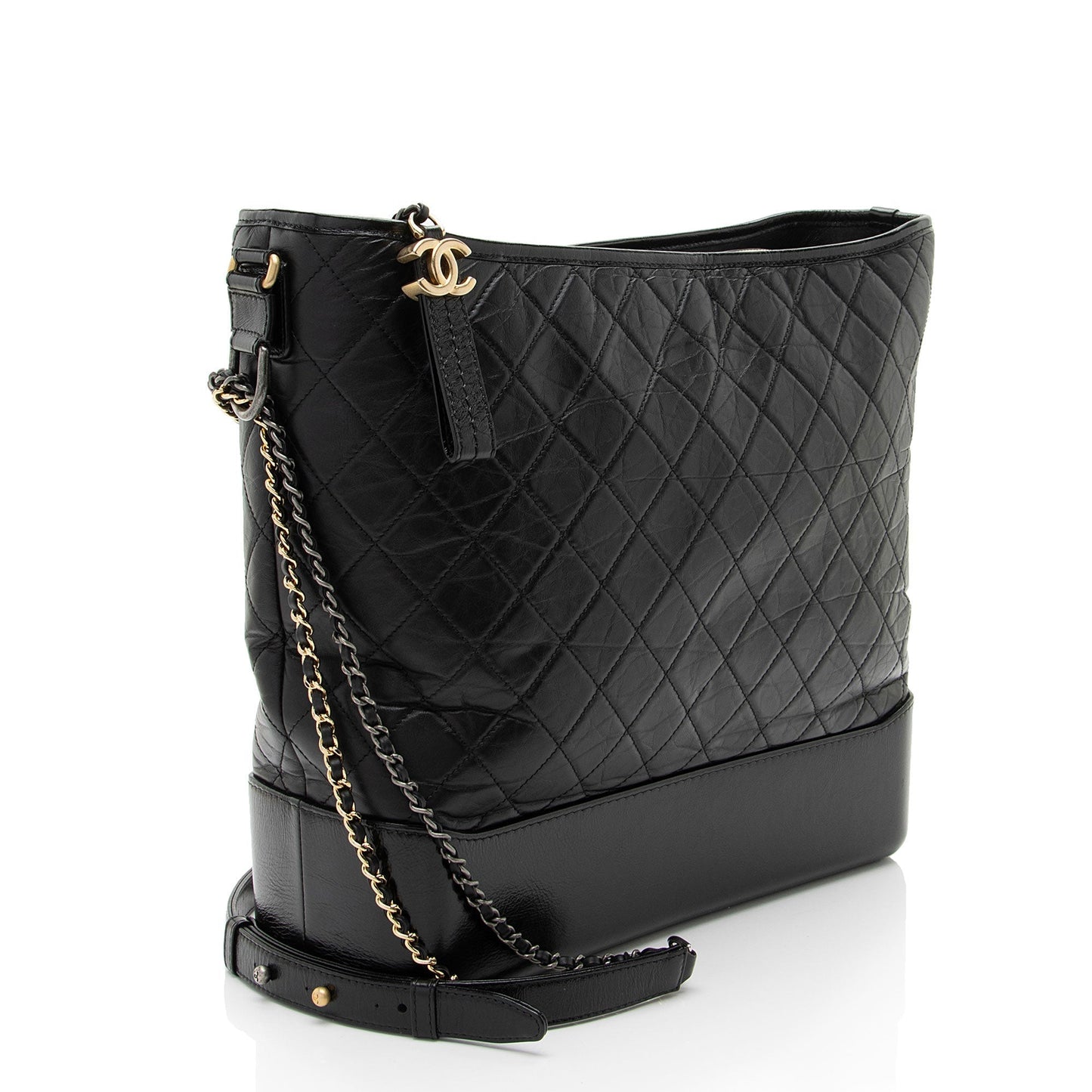 Chanel Aged Calfskin Gabrielle Maxi Hobo Shoulder Bag
