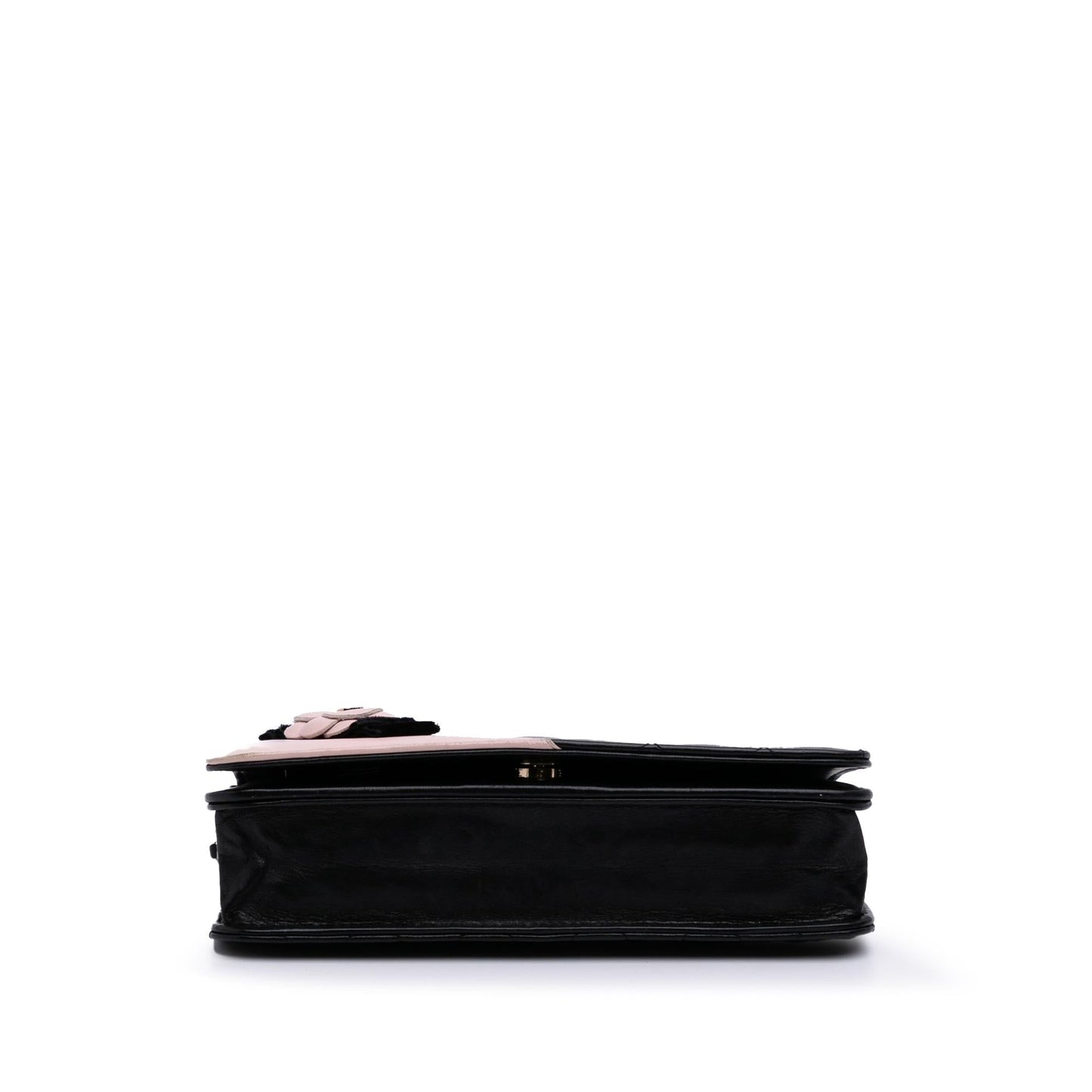 Chanel Bicolor Quilted Lambskin Camellia on Wallet Case Chain 1