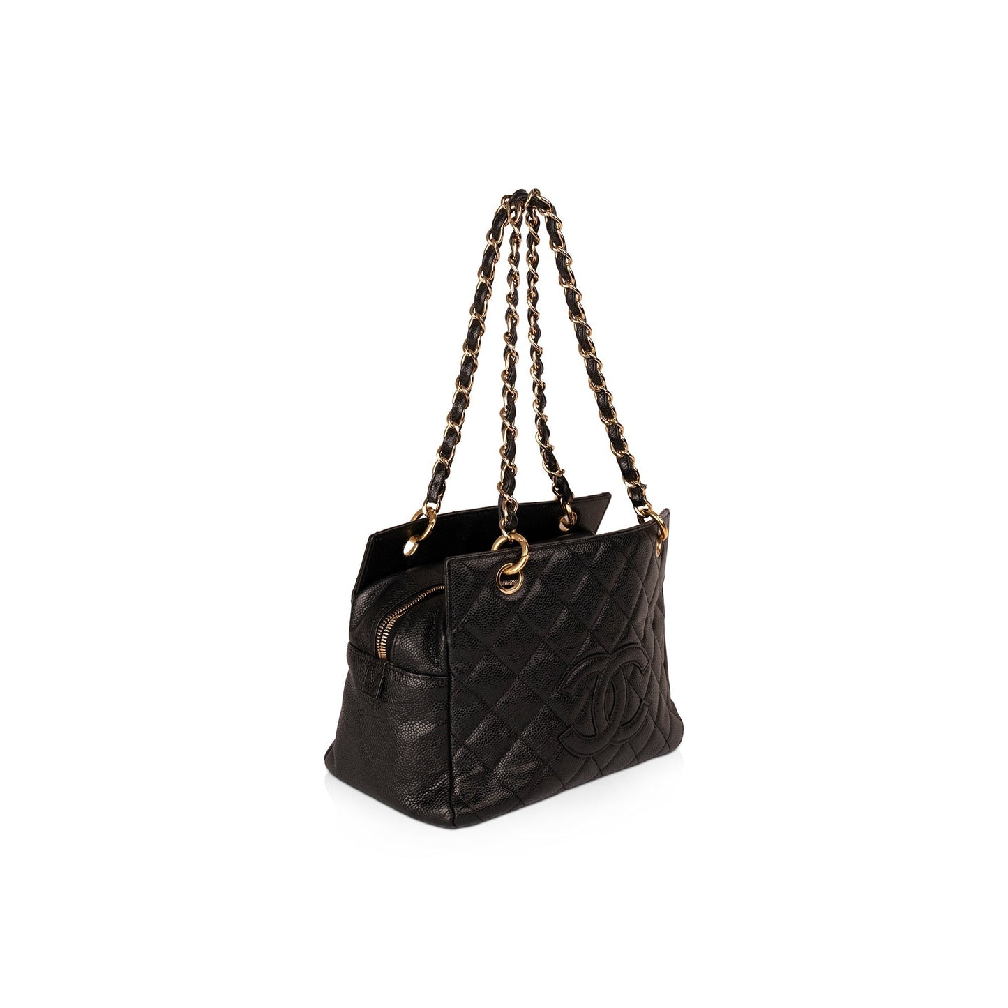 Chanel Caviar Petite Timeless Black Travel Bag