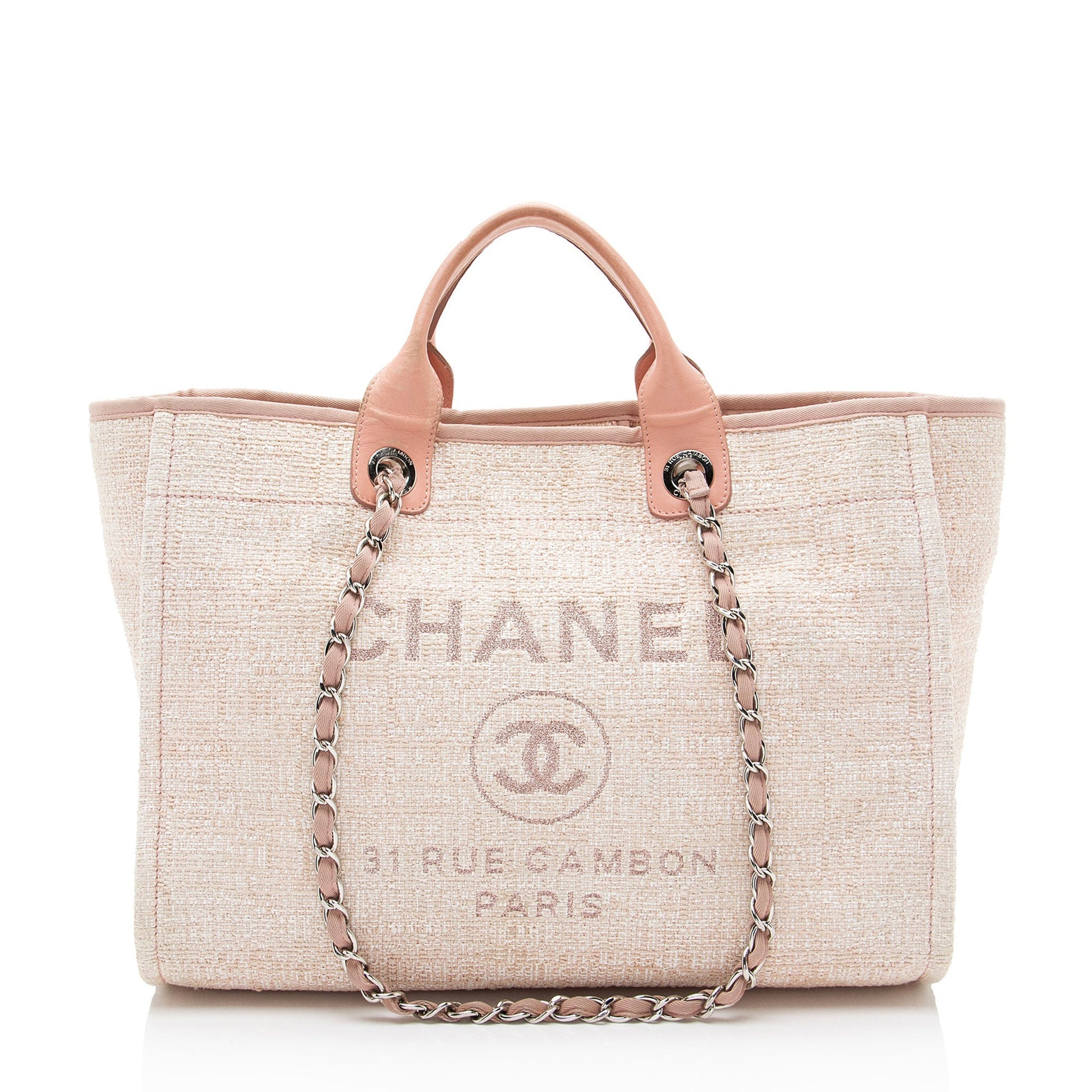 Chanel Boucle Lurex Deauville Tote Bag Tote 1