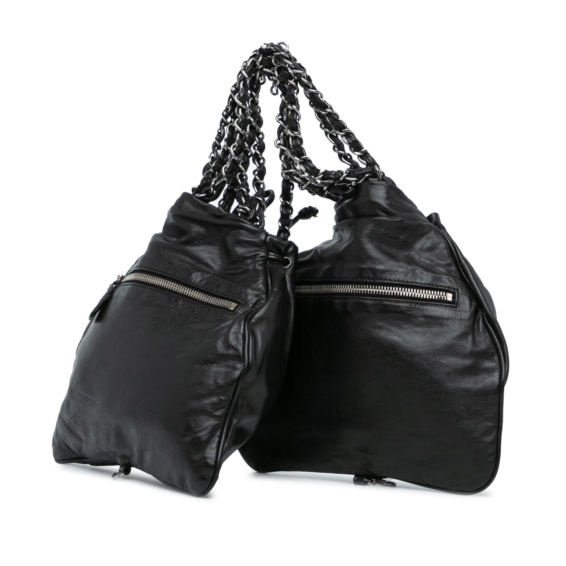 Chanel CC Calfskin Dual Twin Handbag
