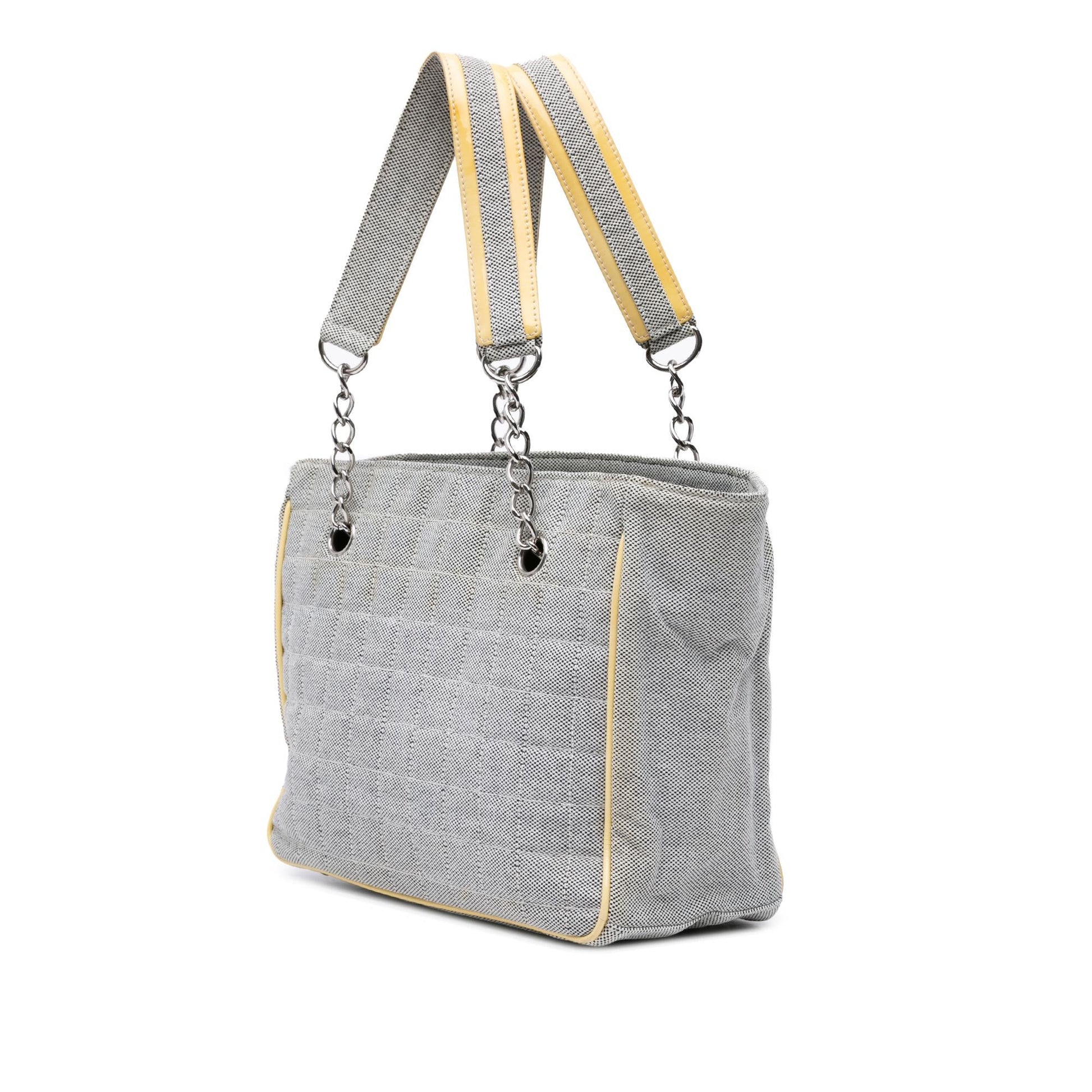 Chanel CC Camellia No. 5 Choco Bar Canvas Tote Bag Tote 2