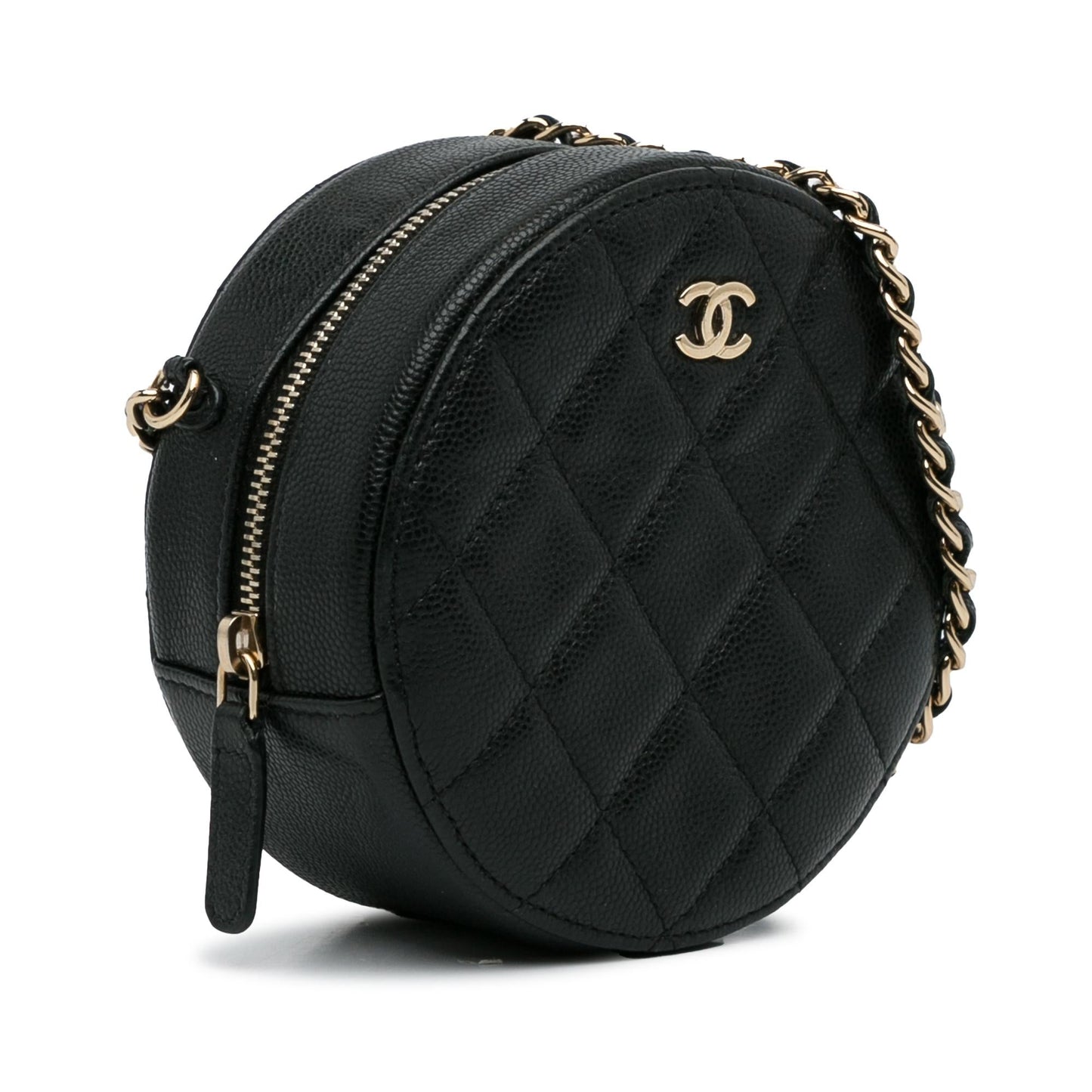 Chanel CC Caviar Round SHG-NunLyg Crossbody Bag