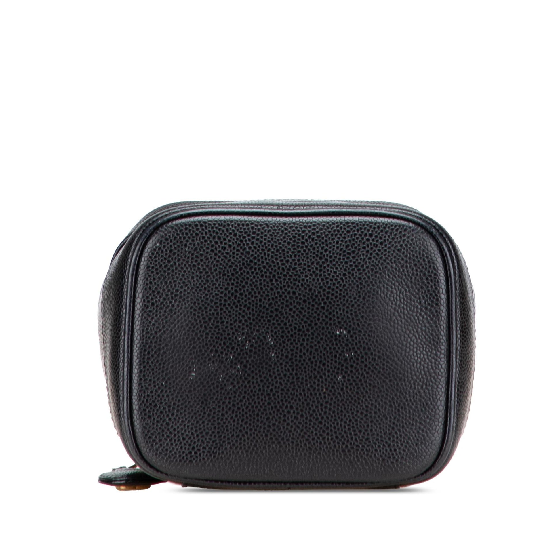 Chanel CC Caviar Vanity Handbag Bag 2