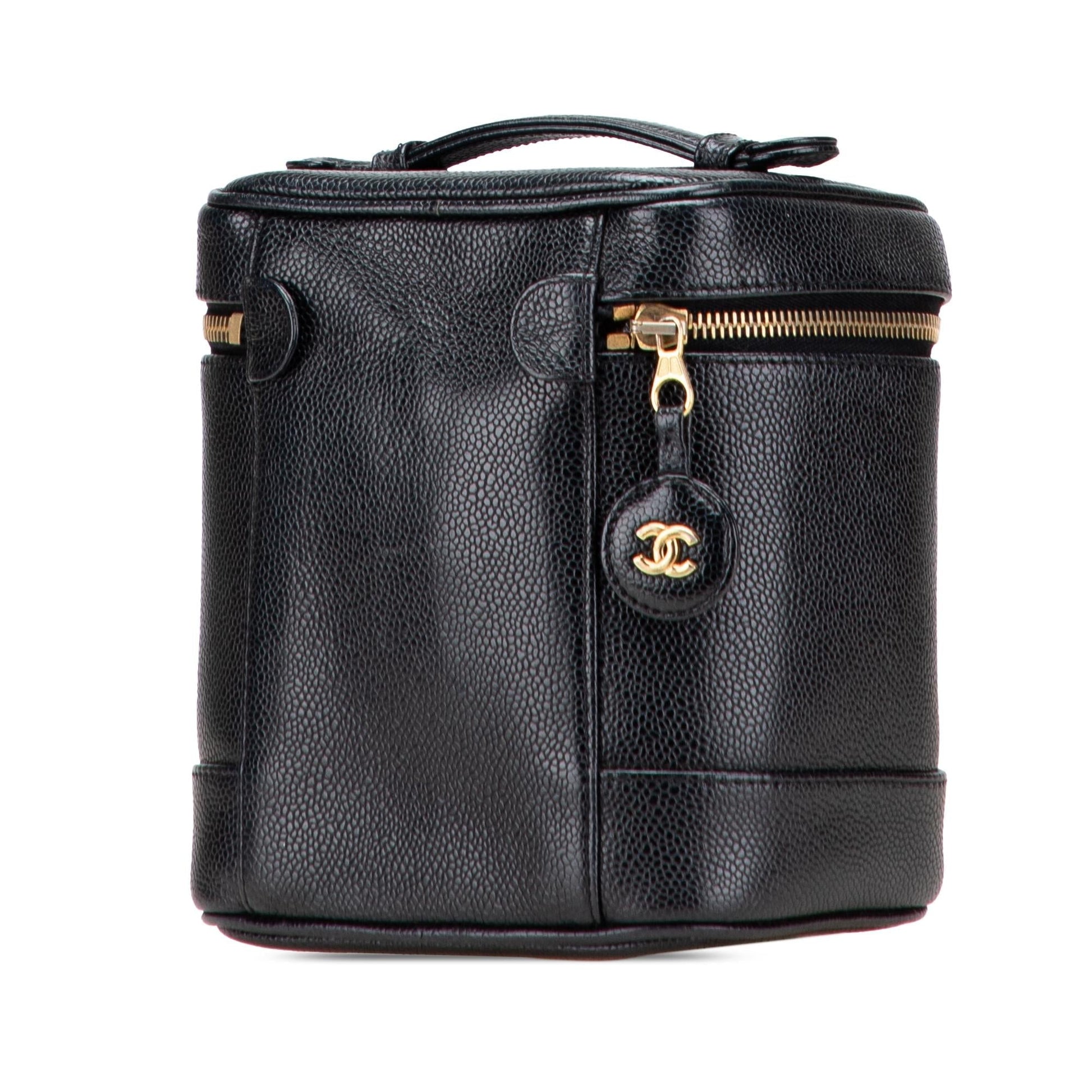 Chanel CC Caviar Vanity Handbag Bag 2