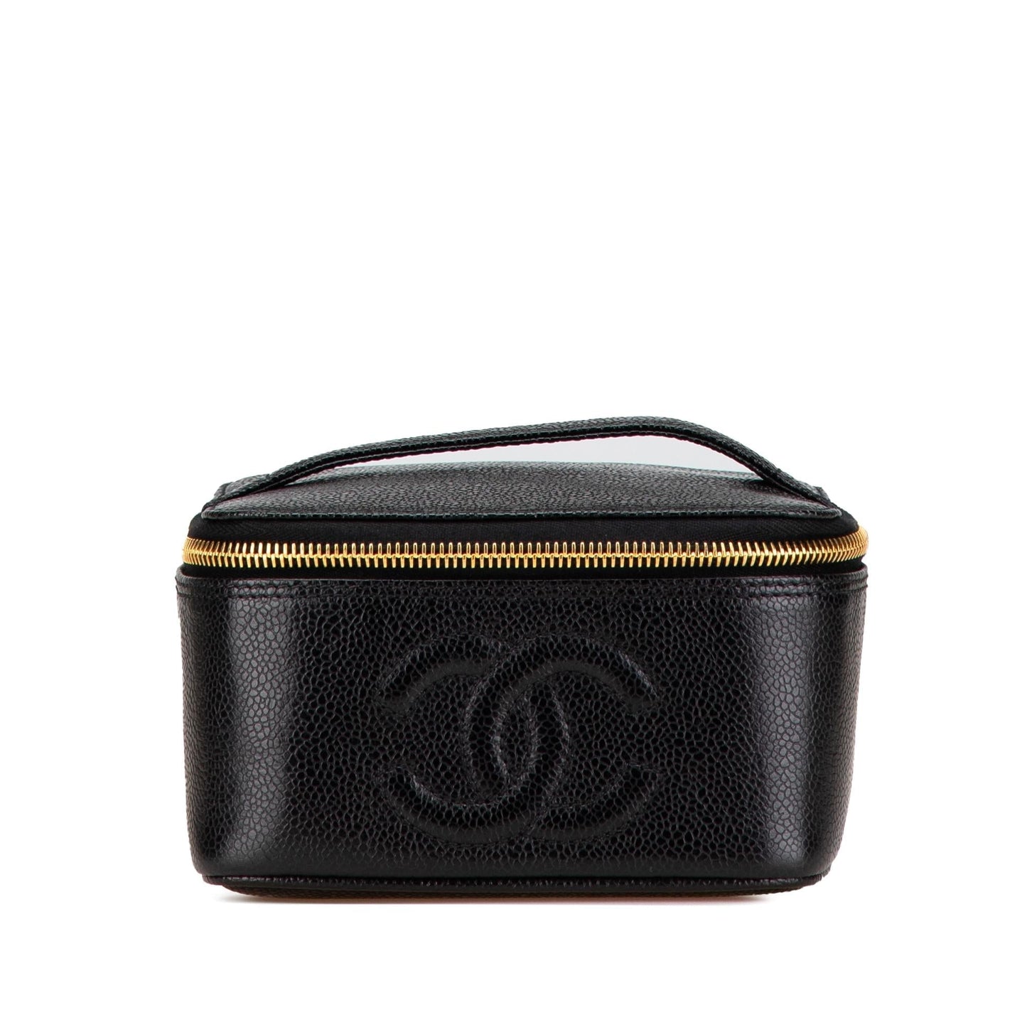 Chanel CC Caviar Vanity Handbag Vanity Case