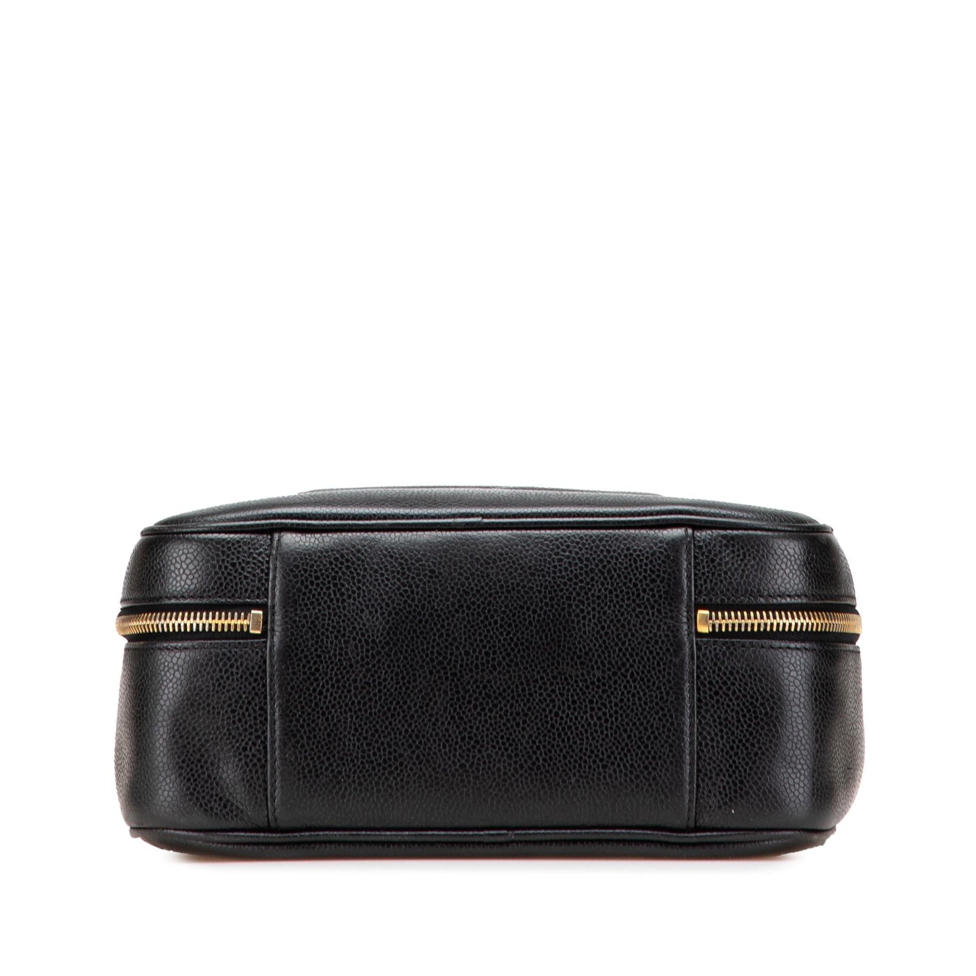 Chanel CC Caviar Vanity Handbag Case 1