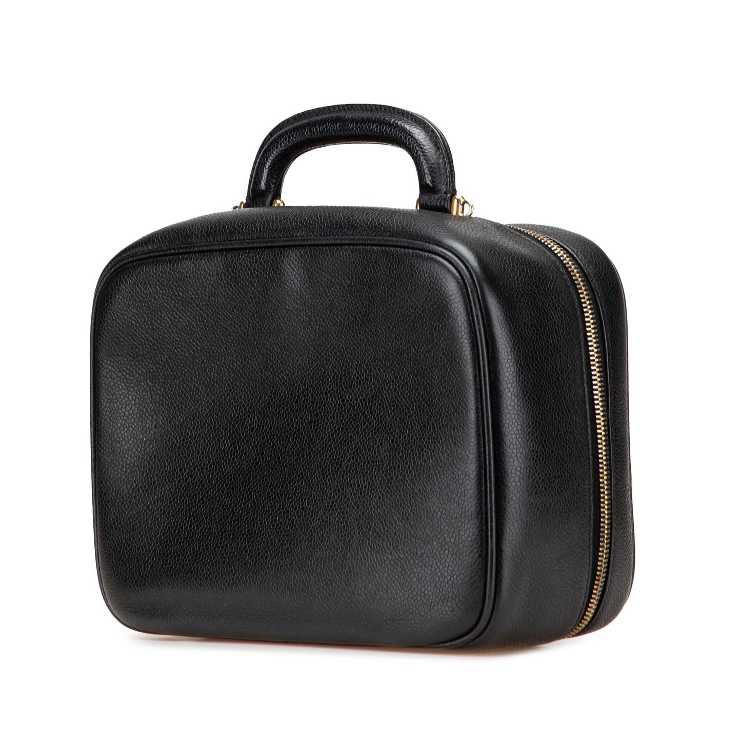 Chanel CC Caviar Vanity Handbag Case 2