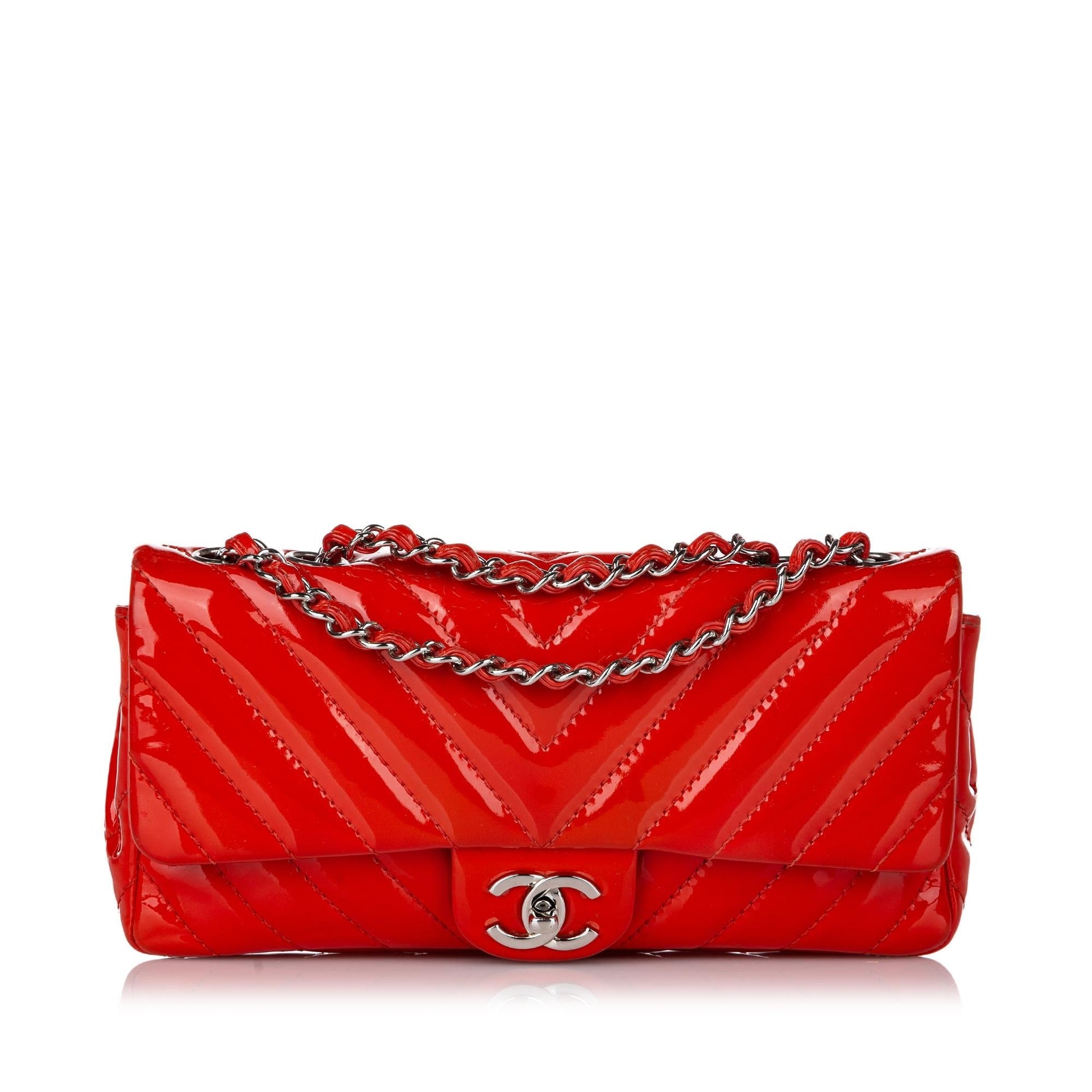 Chanel CC Chevron Classic Single Flap SHG Shoulder Bag