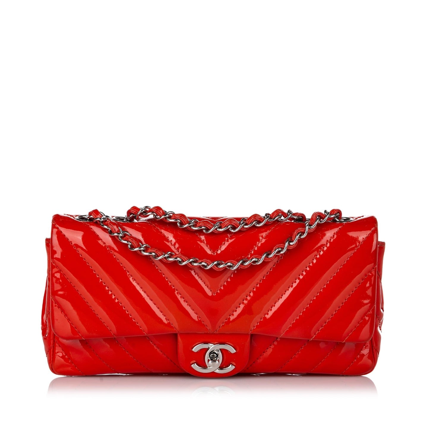 Chanel CC Chevron Classic Single Flap SHG Shoulder Bag Bag Shg
