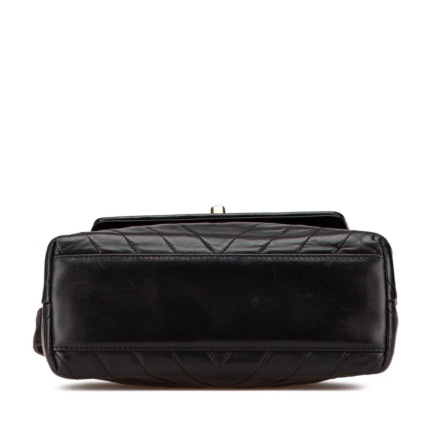 Chanel CC Chevron Lambskin Flap Handbag